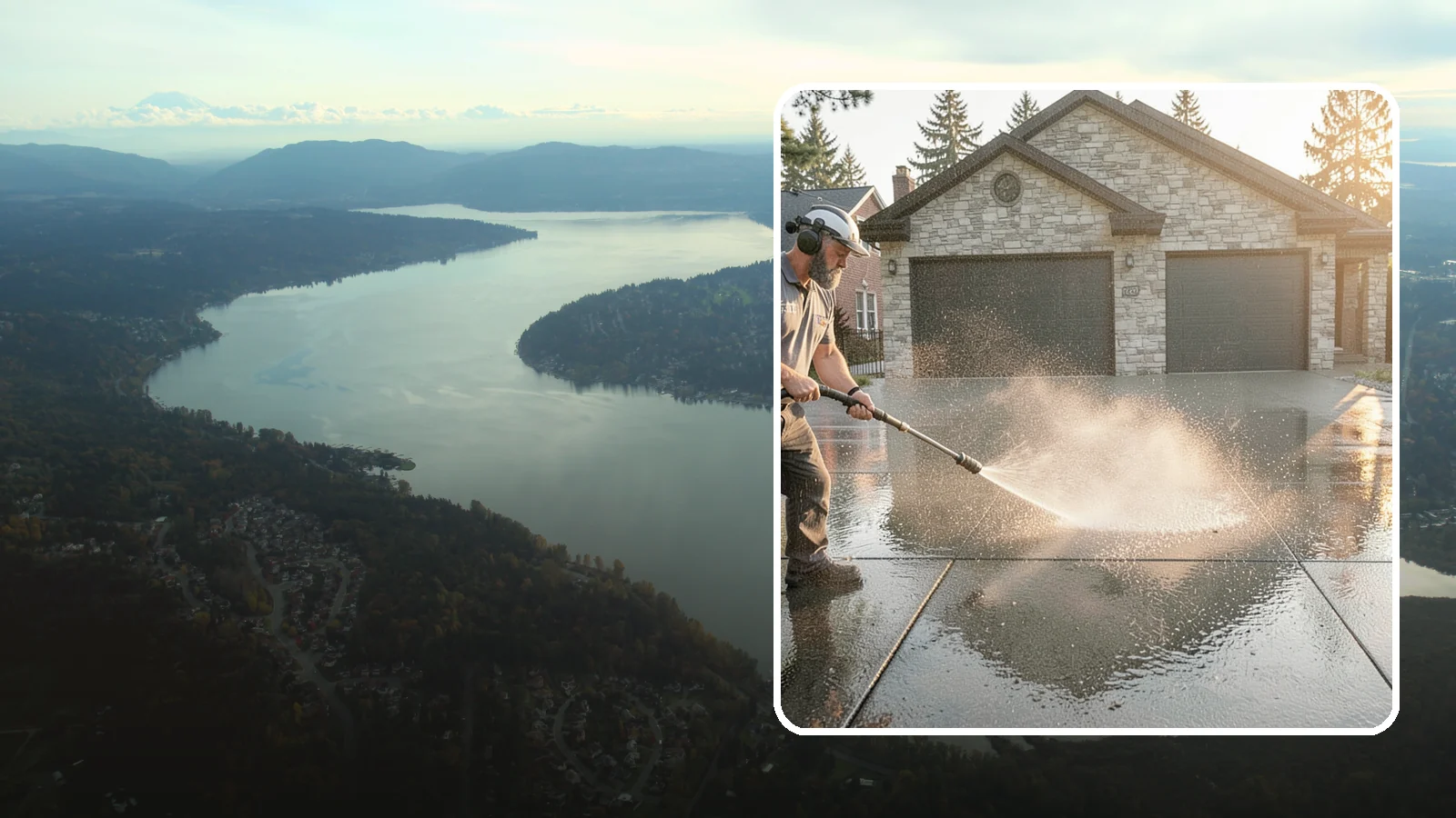 Driveway Sealing in Sammamish, King County, WA - Protective sealing for asphalt and concrete driveways that guards the surface against Washington's relentless rain, oil, and...