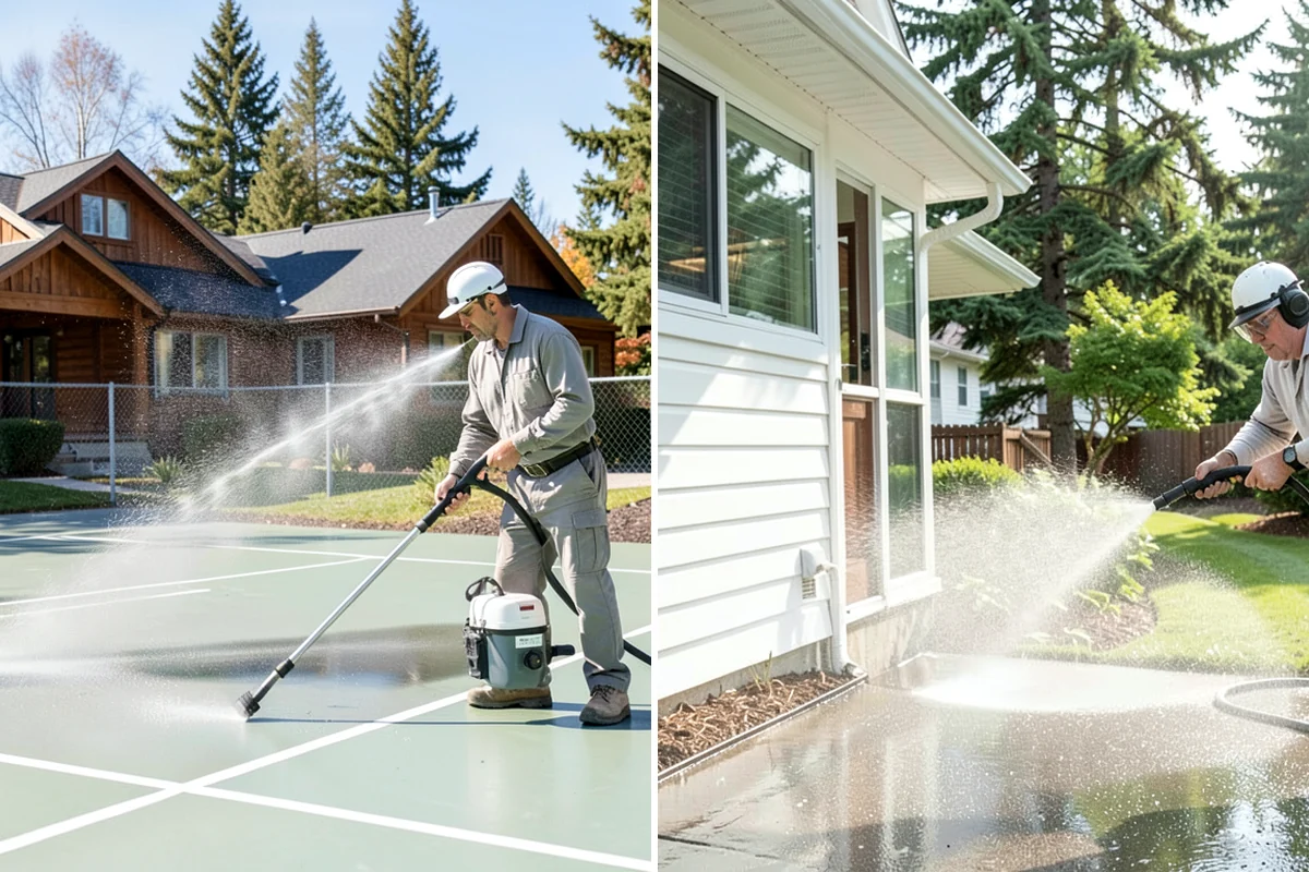 Driveway Sealing in SeaTac, King County, WA - Wash the driveway and treat any oil, rust, or organic staining