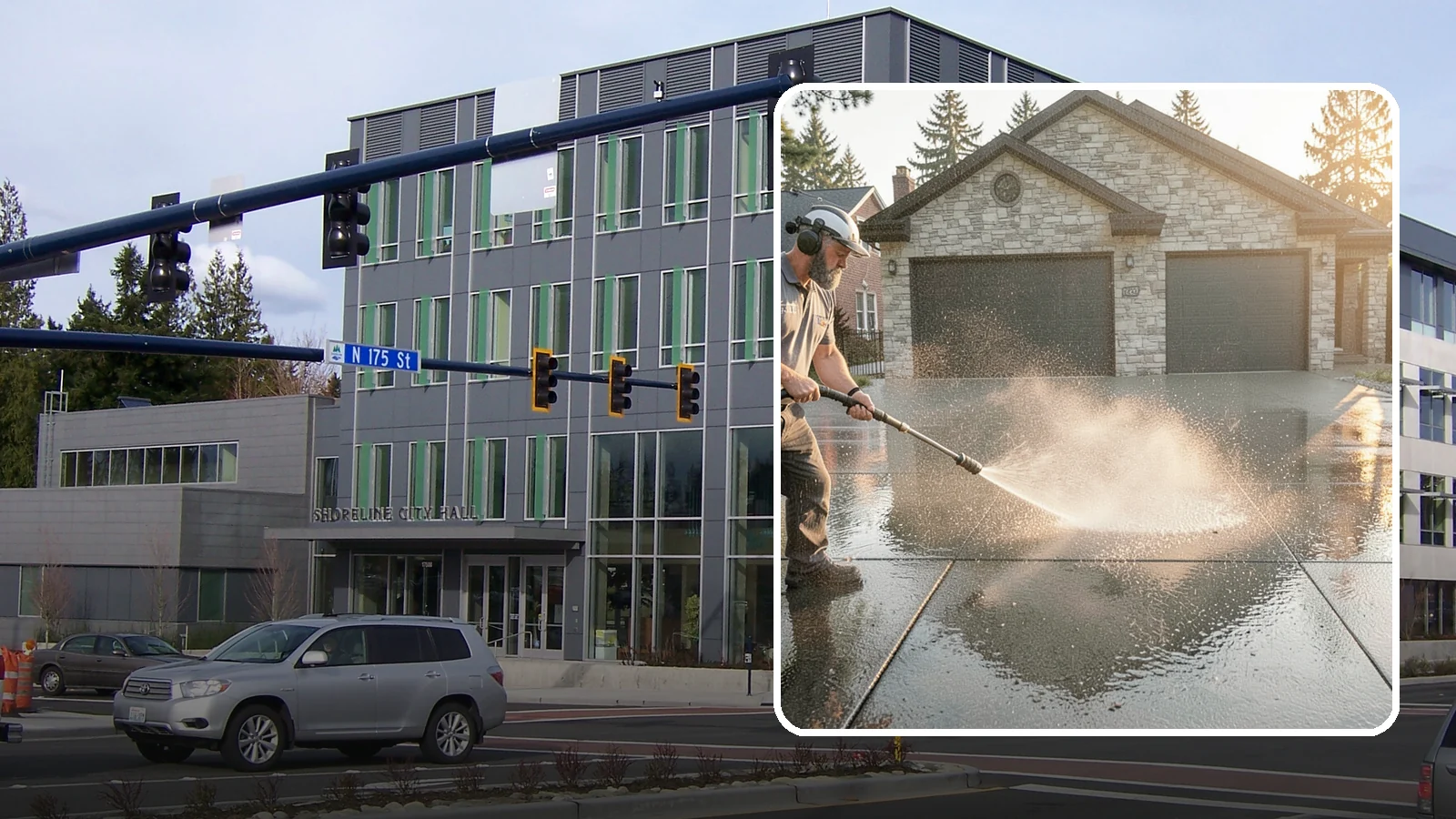 Driveway Sealing in Shoreline, King County, WA - Protective sealing for asphalt and concrete driveways that guards the surface against Washington's relentless rain, oil, and...