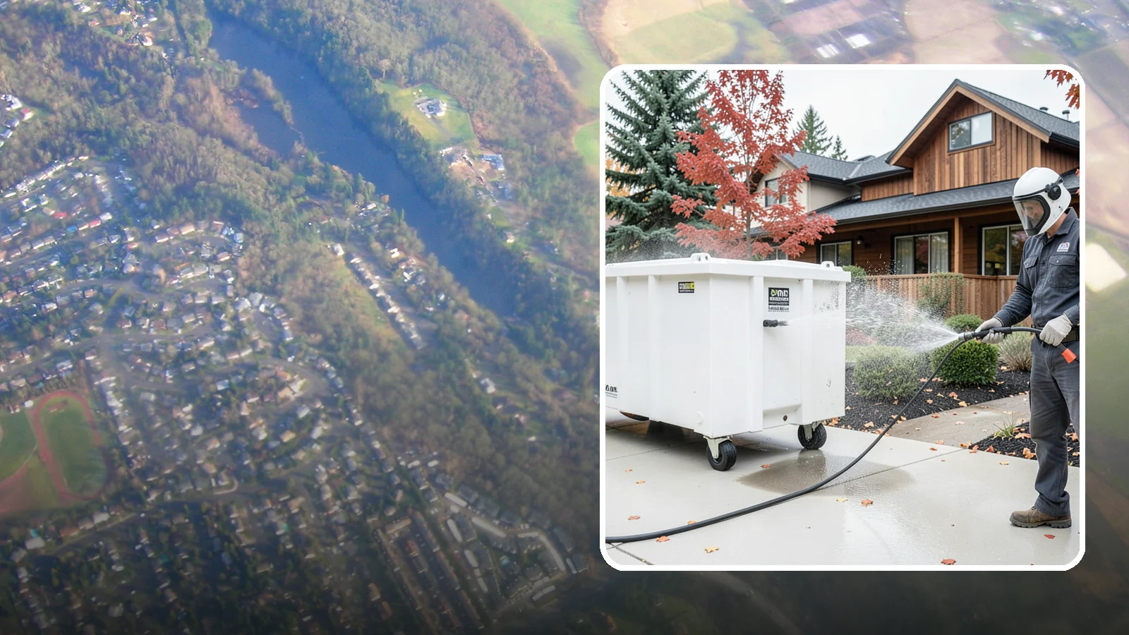 Dumpster Cleaning in Algona, King County, WA - We wash and sanitize dumpsters and large trash bins in Washington to eliminate odor and pest-attracting residue.