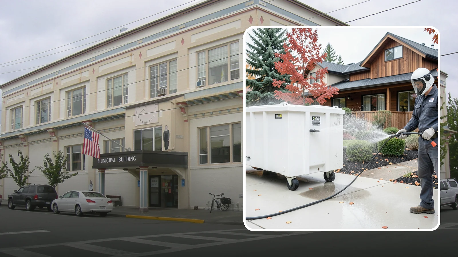 Dumpster Cleaning in Anacortes, Skagit County, WA - We wash and sanitize dumpsters and large trash bins in Washington to eliminate odor and pest-attracting residue.