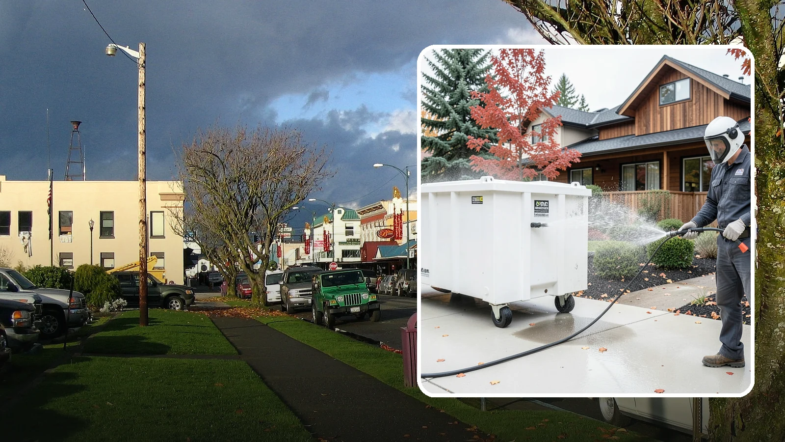 Dumpster Cleaning in Arlington, Snohomish County, WA - We wash and sanitize dumpsters and large trash bins in Washington to eliminate odor and pest-attracting residue.