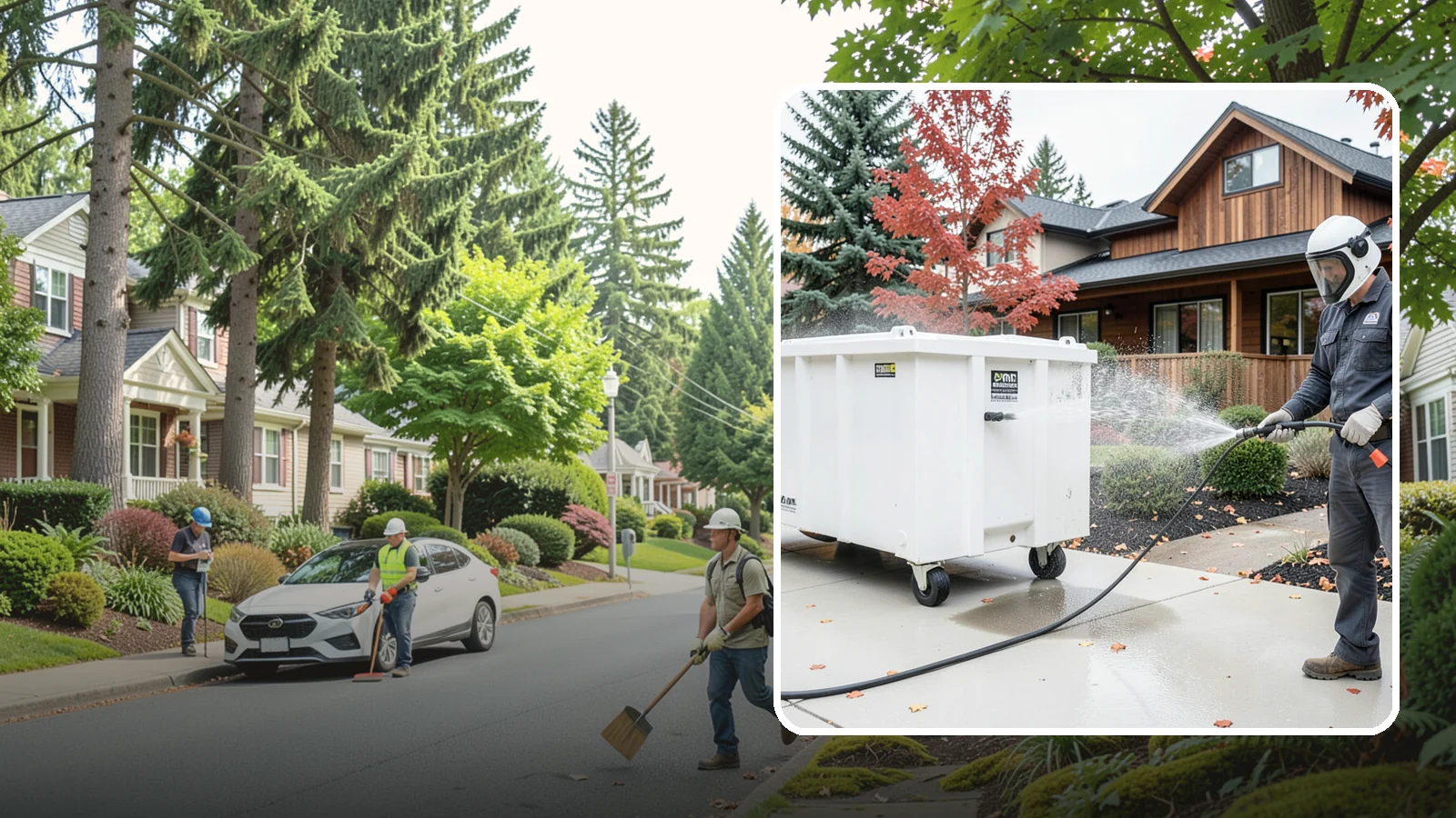 Dumpster Cleaning in Beaux Arts Village, King County, WA - We wash and sanitize dumpsters and large trash bins in Washington to eliminate odor and pest-attracting residue.