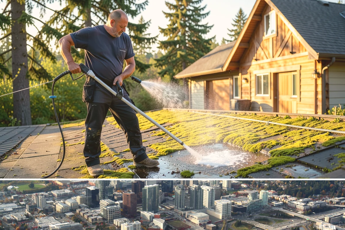 Dumpster Cleaning in Bellevue, King County, WA - Dumpsters need cleaning monthly year-round, since Washington's moisture keeps waste damp and odor active in every season.