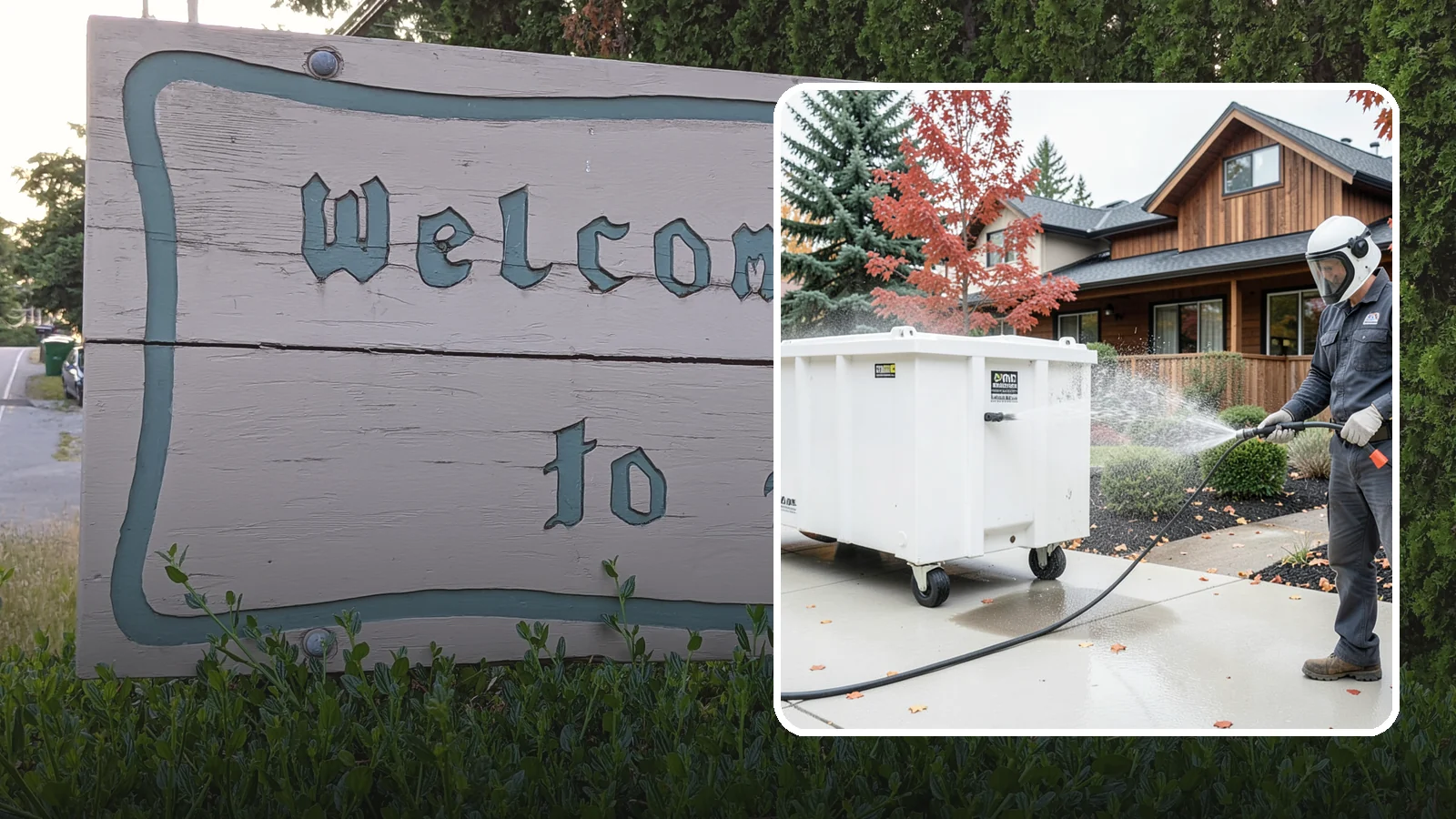 Dumpster Cleaning in Brier, Snohomish County, WA - We wash and sanitize dumpsters and large trash bins in Washington to eliminate odor and pest-attracting residue.