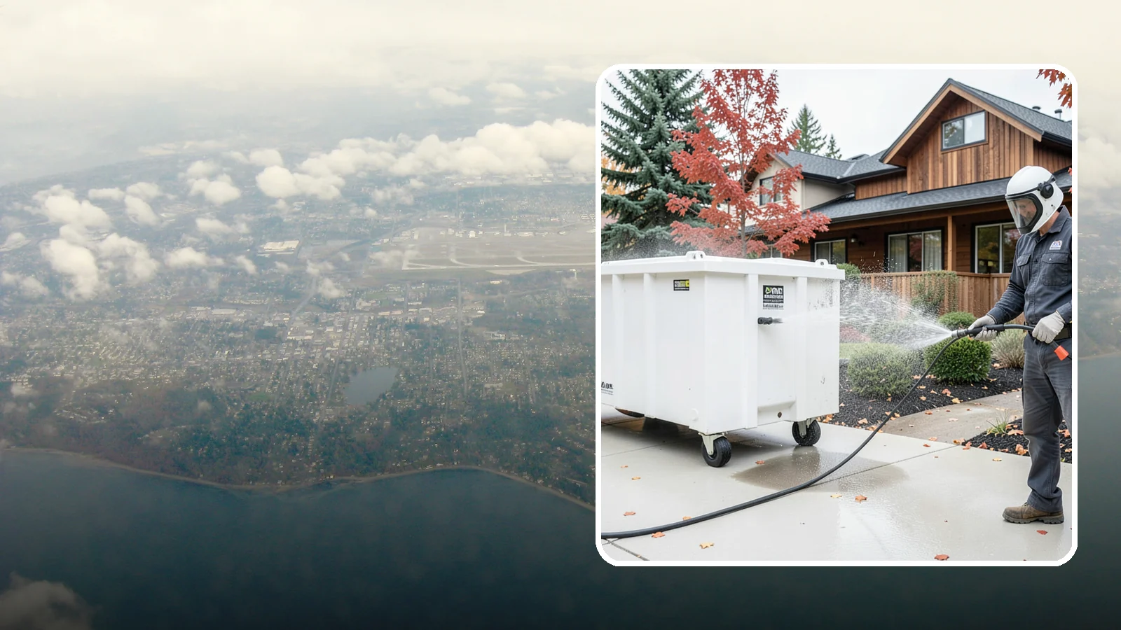 Dumpster Cleaning in Burien, King County, WA - We wash and sanitize dumpsters and large trash bins in Washington to eliminate odor and pest-attracting residue.