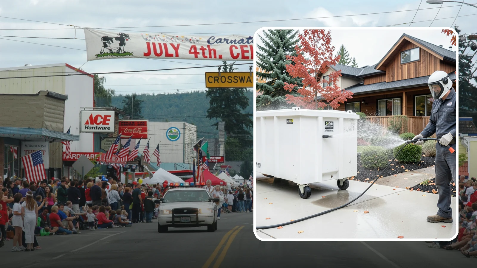 Dumpster Cleaning in Carnation, King County, WA - We wash and sanitize dumpsters and large trash bins in Washington to eliminate odor and pest-attracting residue.