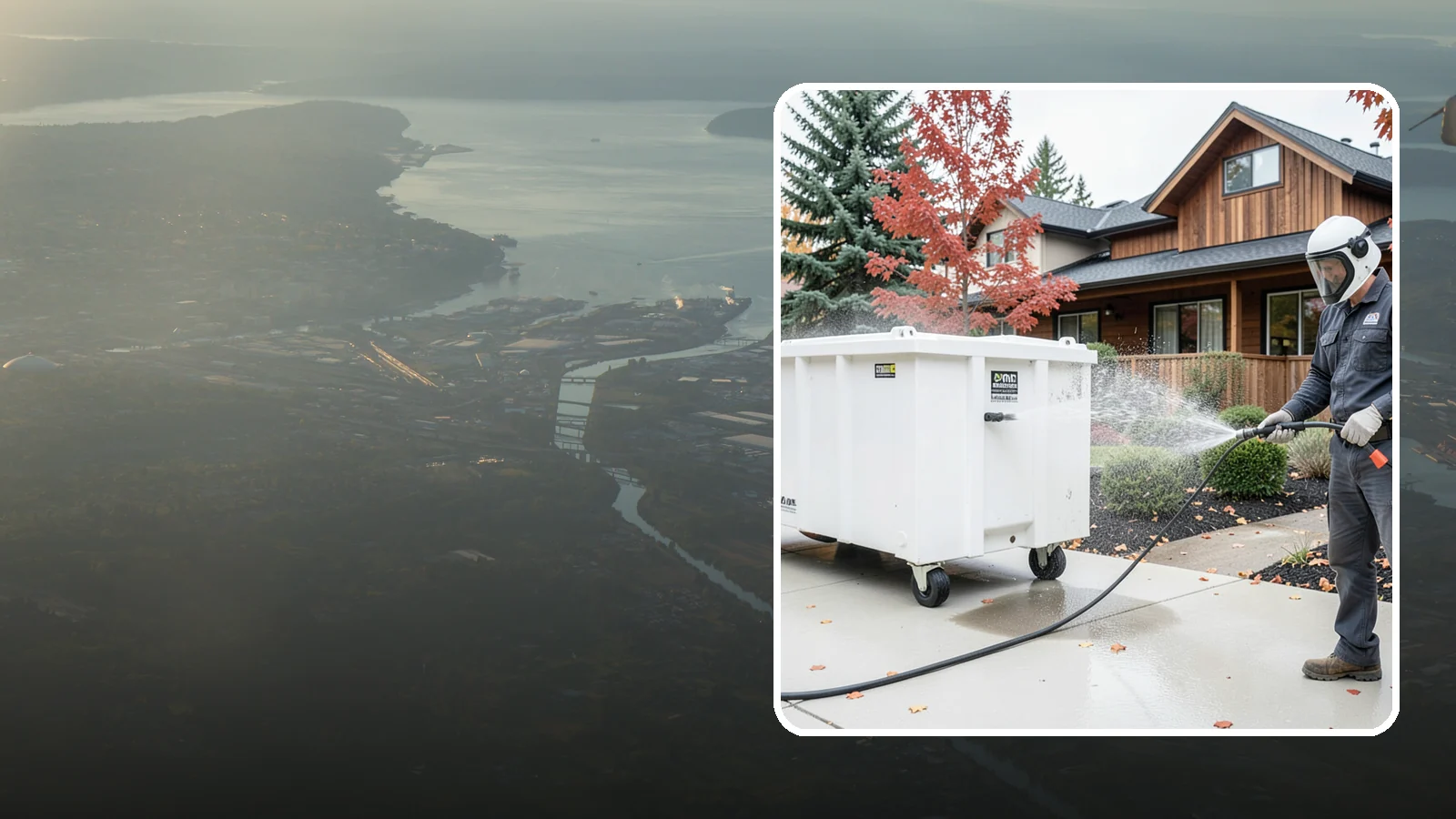 Dumpster Cleaning in Fife, Pierce County, WA - We wash and sanitize dumpsters and large trash bins in Washington to eliminate odor and pest-attracting residue.