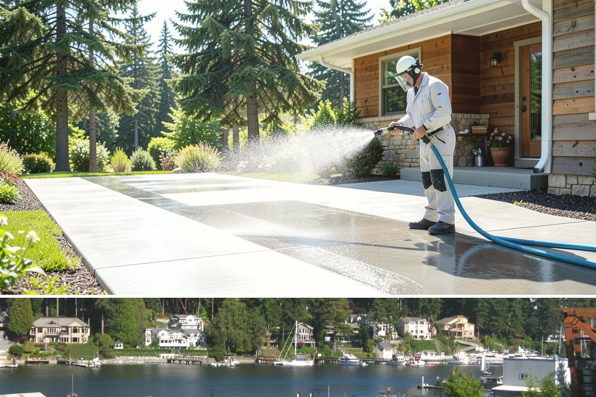 Dumpster Cleaning in Gig Harbor, Pierce County, WA - Dumpsters need cleaning monthly year-round, since Washington's moisture keeps waste damp and odor active in every season.