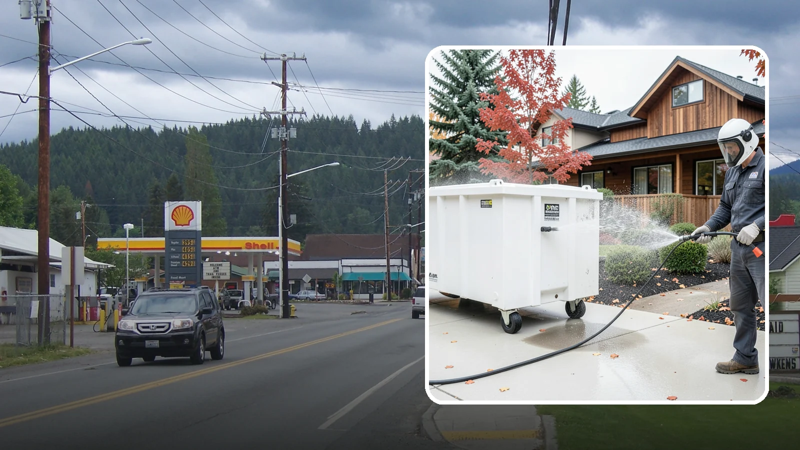 Dumpster Cleaning in Granite Falls, Snohomish County, WA - We wash and sanitize dumpsters and large trash bins in Washington to eliminate odor and pest-attracting residue.