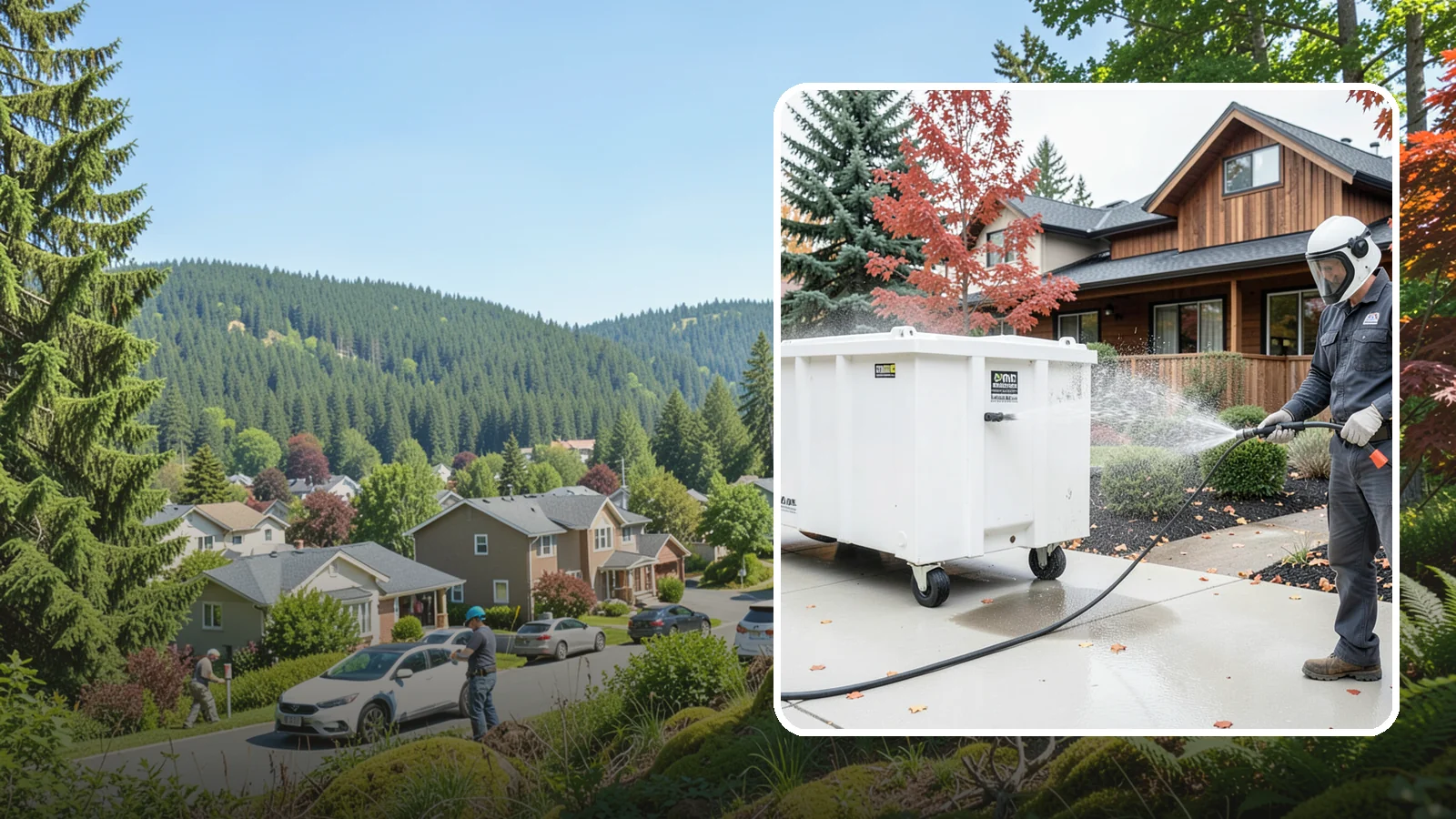 Dumpster Cleaning in Index, Snohomish County, WA - We wash and sanitize dumpsters and large trash bins in Washington to eliminate odor and pest-attracting residue.