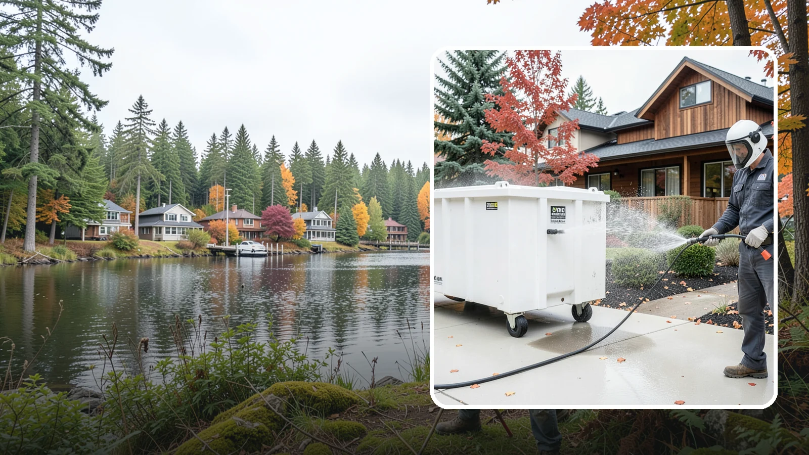 Dumpster Cleaning in La Conner, Skagit County, WA - We wash and sanitize dumpsters and large trash bins in Washington to eliminate odor and pest-attracting residue.