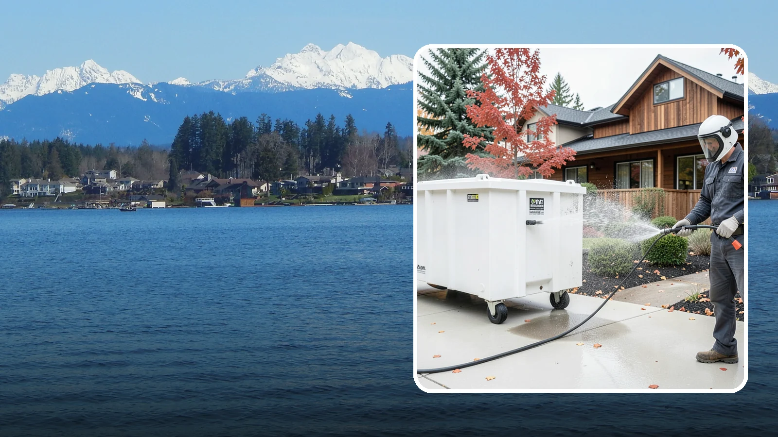 Dumpster Cleaning in Lake Stevens, Snohomish County, WA - We wash and sanitize dumpsters and large trash bins in Washington to eliminate odor and pest-attracting residue.