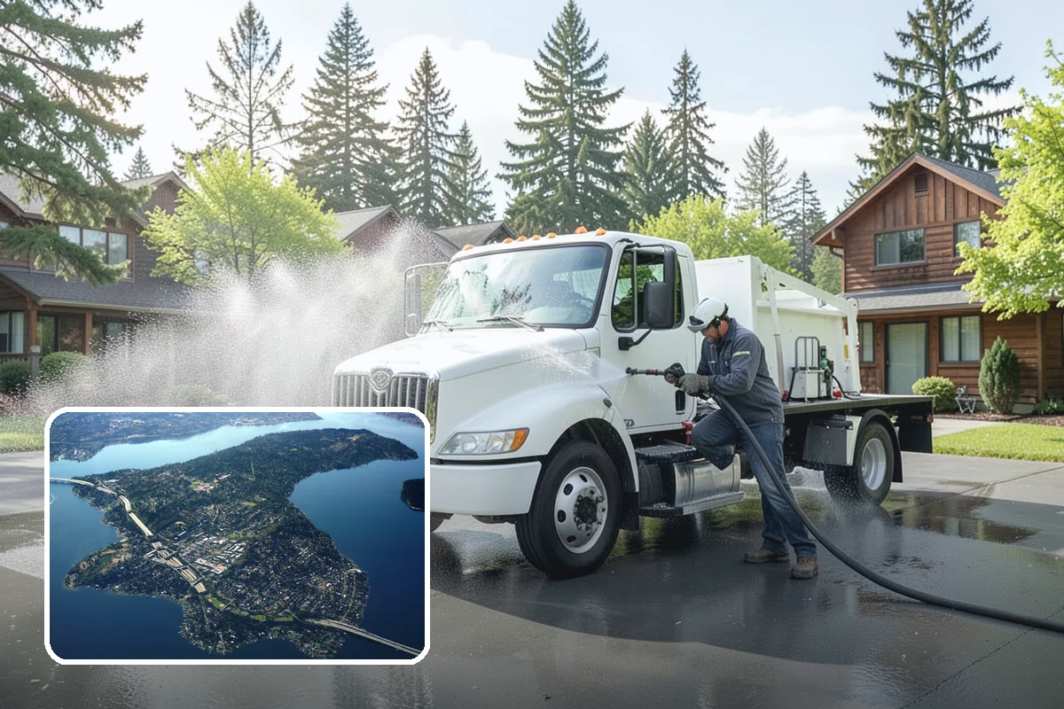 Dumpster Cleaning in Mercer Island, King County, WA - Eliminates odor from decaying residue