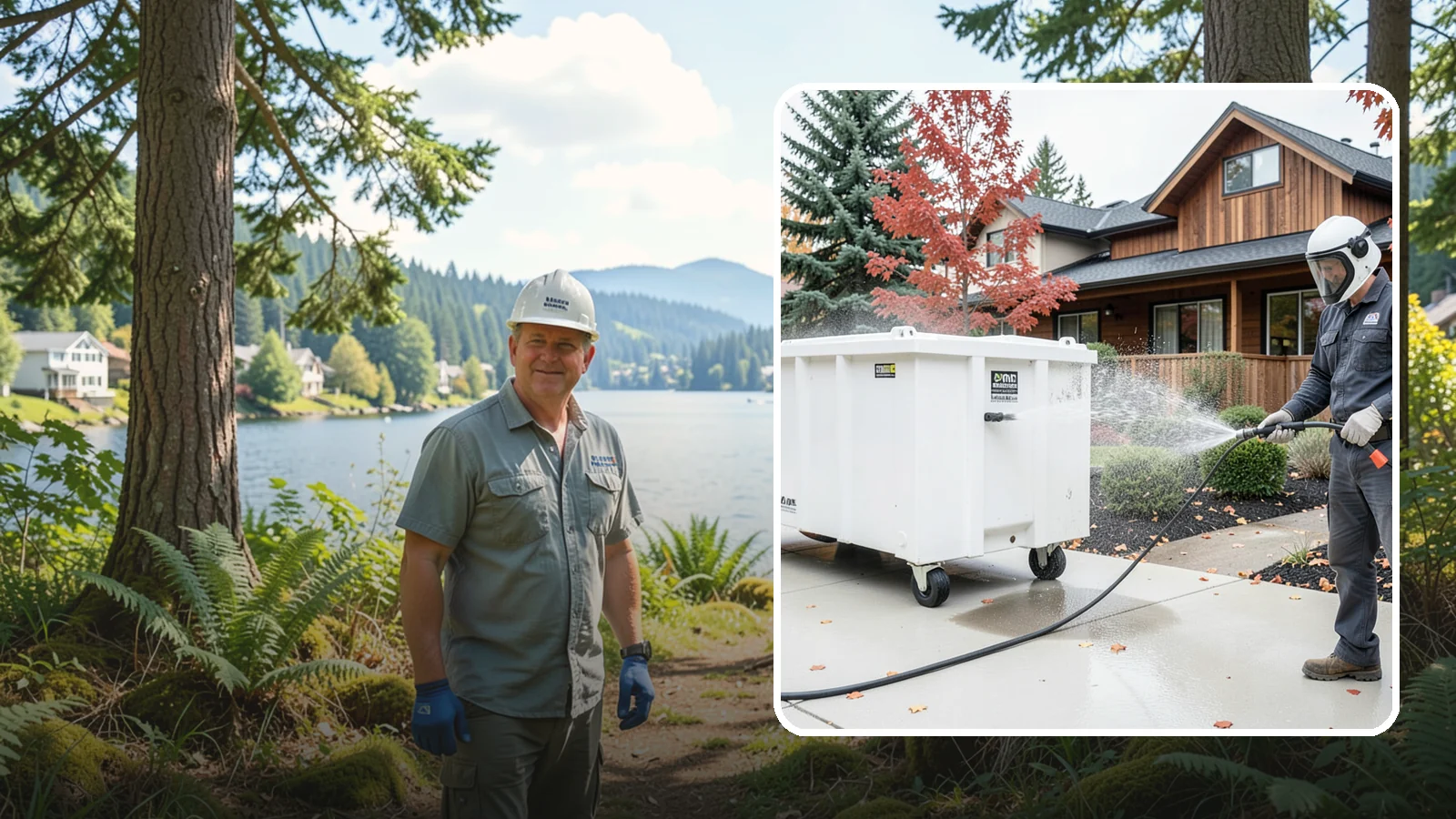 Dumpster Cleaning in Milton, King County, WA - We wash and sanitize dumpsters and large trash bins in Washington to eliminate odor and pest-attracting residue.