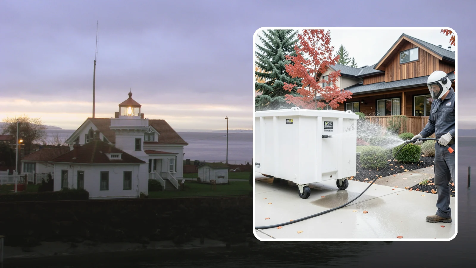 Dumpster Cleaning in Mukilteo, Snohomish County, WA - We wash and sanitize dumpsters and large trash bins in Washington to eliminate odor and pest-attracting residue.
