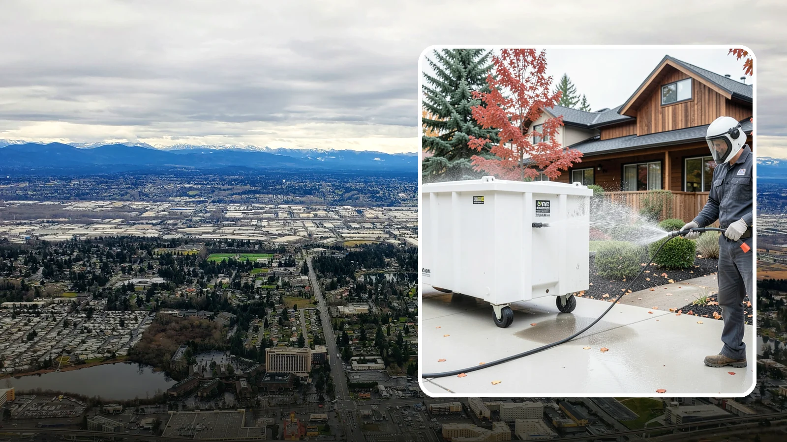 Dumpster Cleaning in SeaTac, King County, WA - We wash and sanitize dumpsters and large trash bins in Washington to eliminate odor and pest-attracting residue.