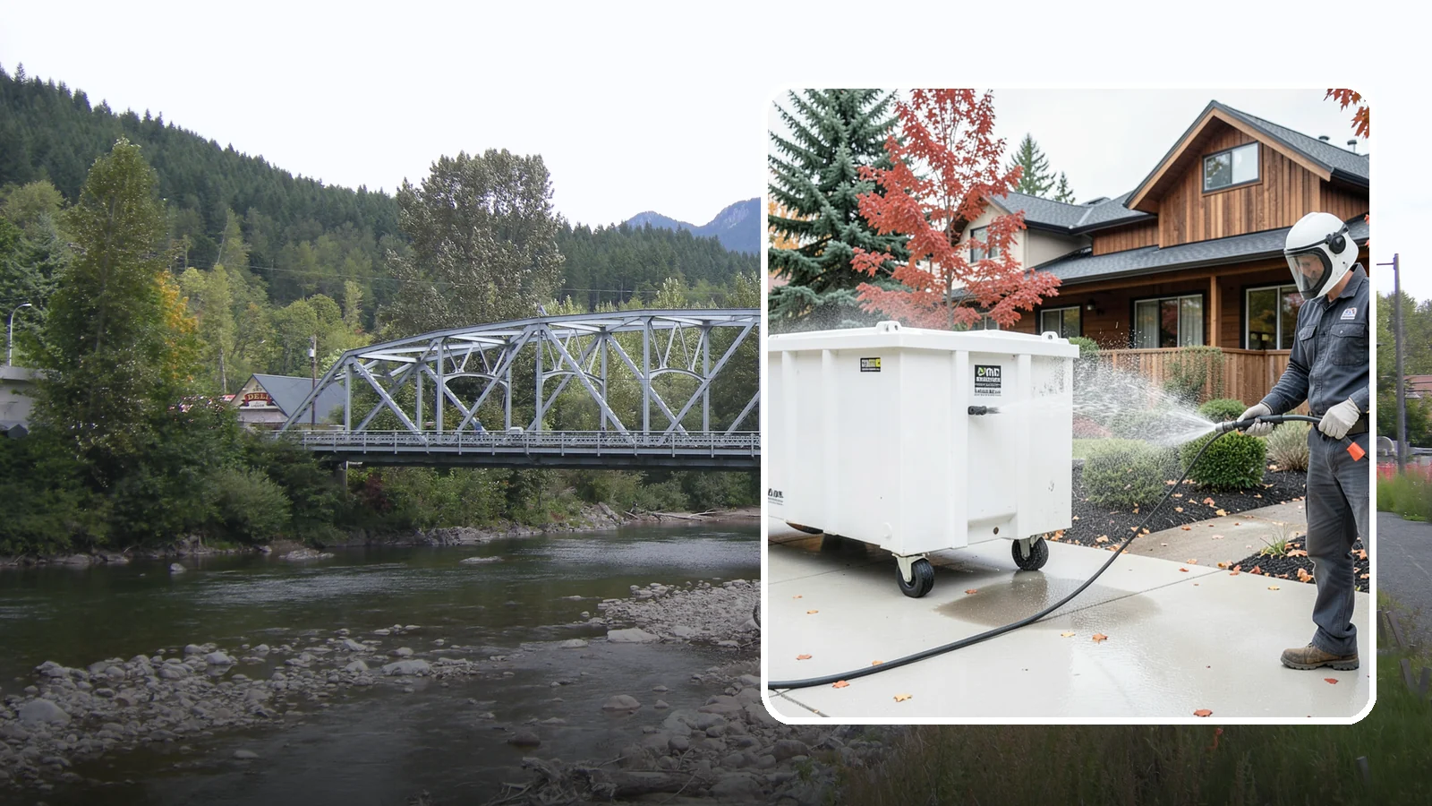 Dumpster Cleaning in Skykomish, King County, WA - We wash and sanitize dumpsters and large trash bins in Washington to eliminate odor and pest-attracting residue.
