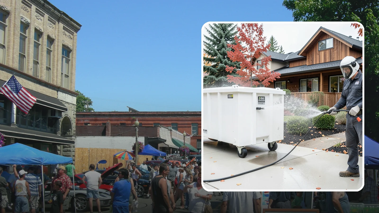 Dumpster Cleaning in Snohomish, Snohomish County, WA - We wash and sanitize dumpsters and large trash bins in Washington to eliminate odor and pest-attracting residue.
