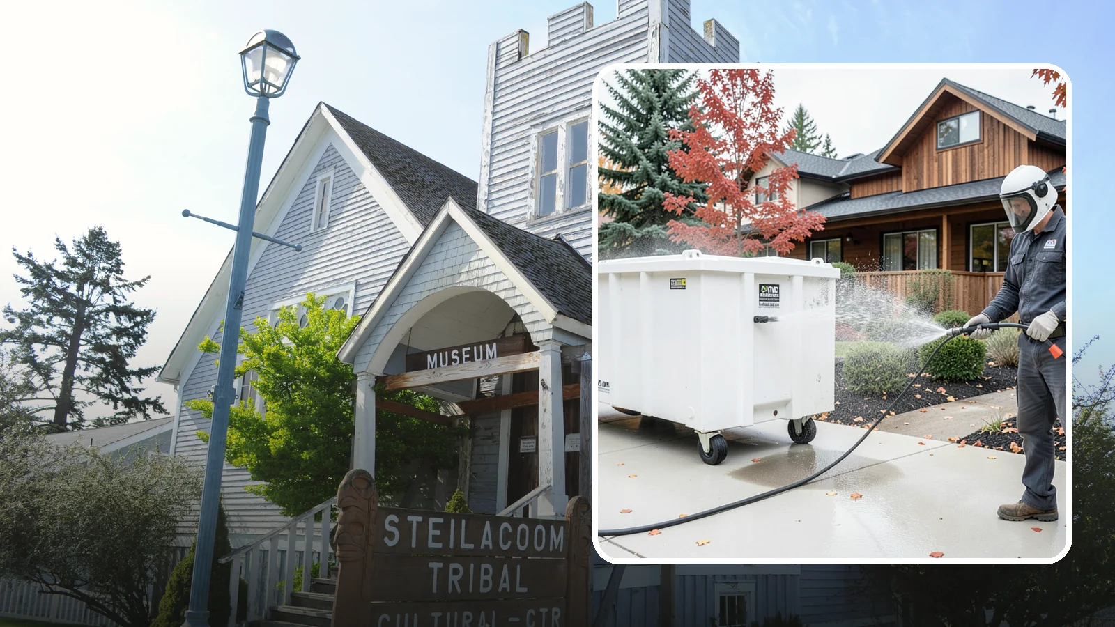 Dumpster Cleaning in Steilacoom, Pierce County, WA - We wash and sanitize dumpsters and large trash bins in Washington to eliminate odor and pest-attracting residue.