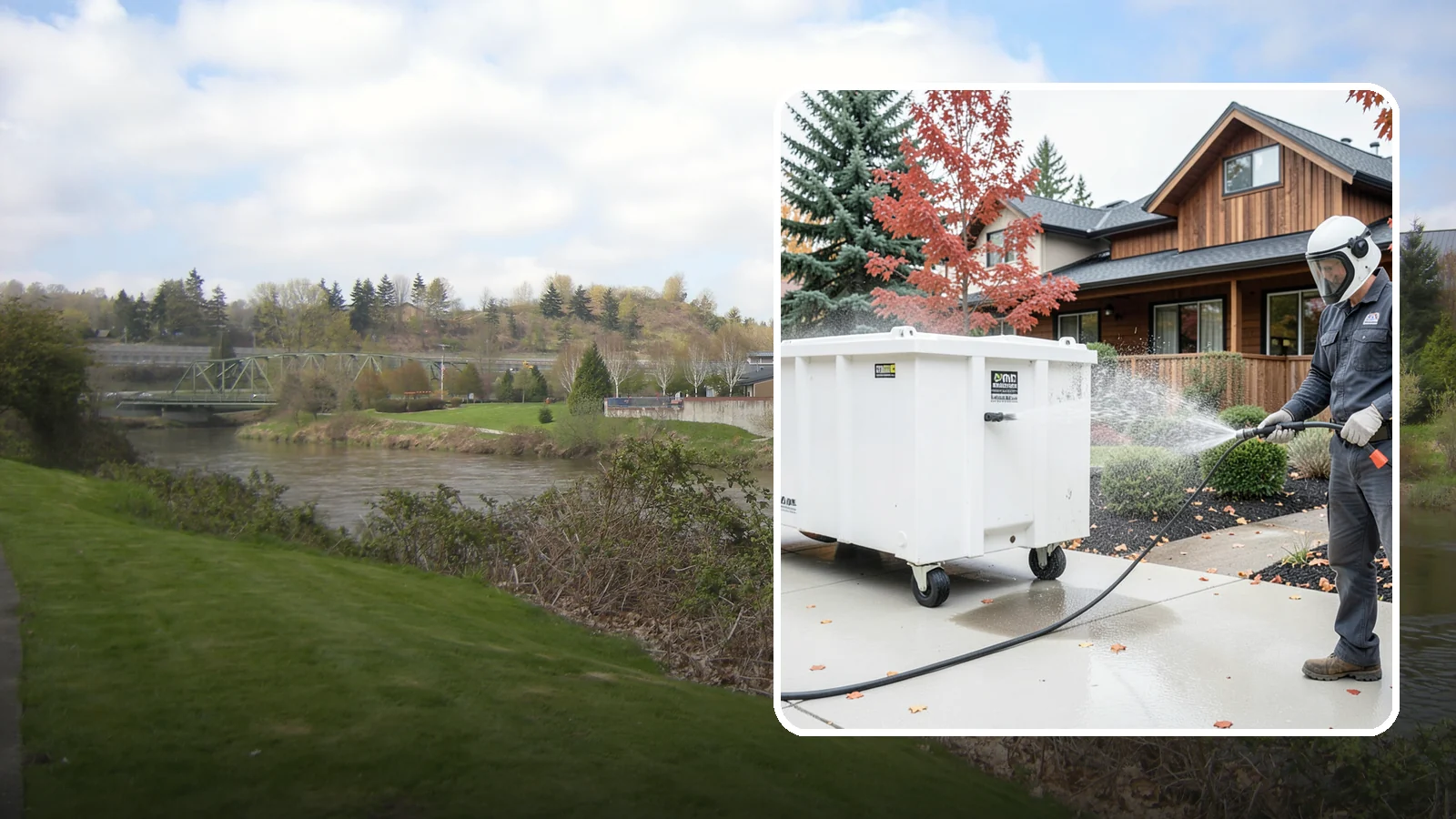 Dumpster Cleaning in Tukwila, King County, WA - We wash and sanitize dumpsters and large trash bins in Washington to eliminate odor and pest-attracting residue.