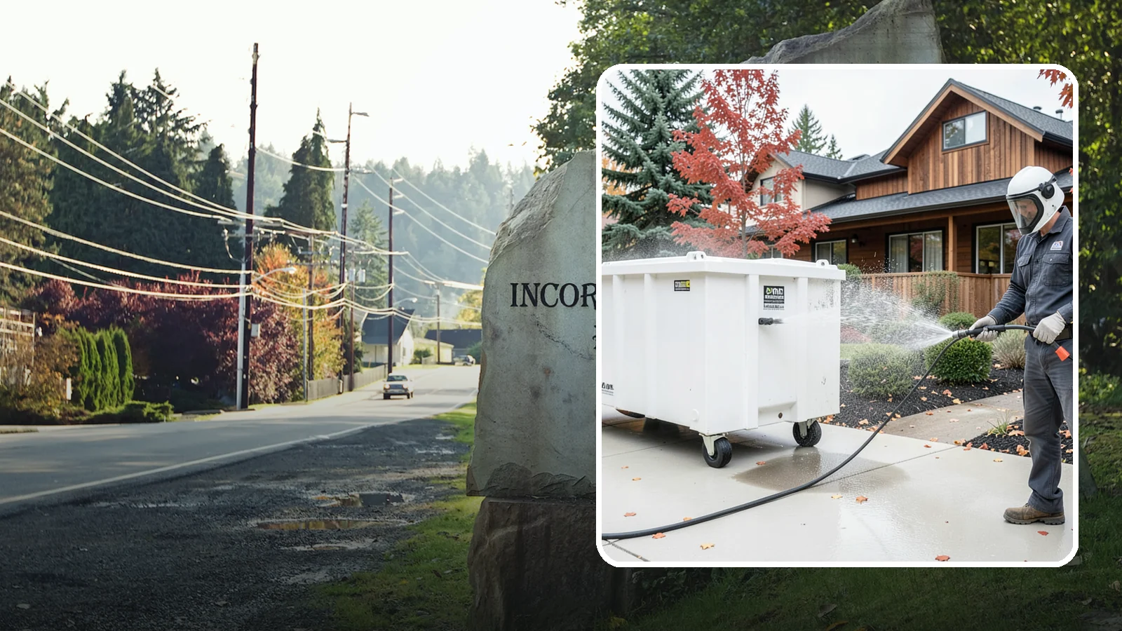Dumpster Cleaning in Wilkeson, Pierce County, WA - We wash and sanitize dumpsters and large trash bins in Washington to eliminate odor and pest-attracting residue.