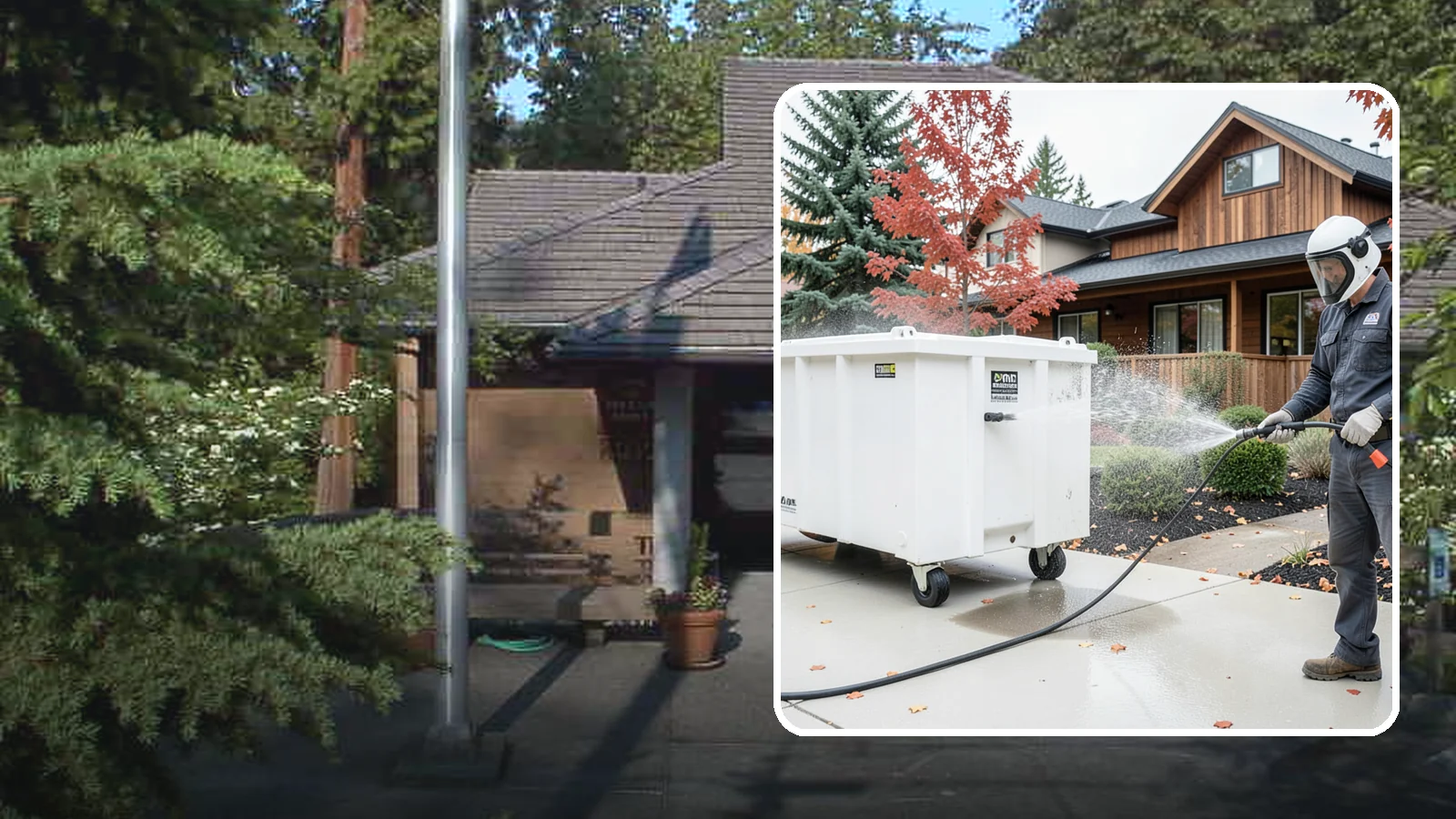 Dumpster Cleaning in Yarrow Point, King County, WA - We wash and sanitize dumpsters and large trash bins in Washington to eliminate odor and pest-attracting residue.