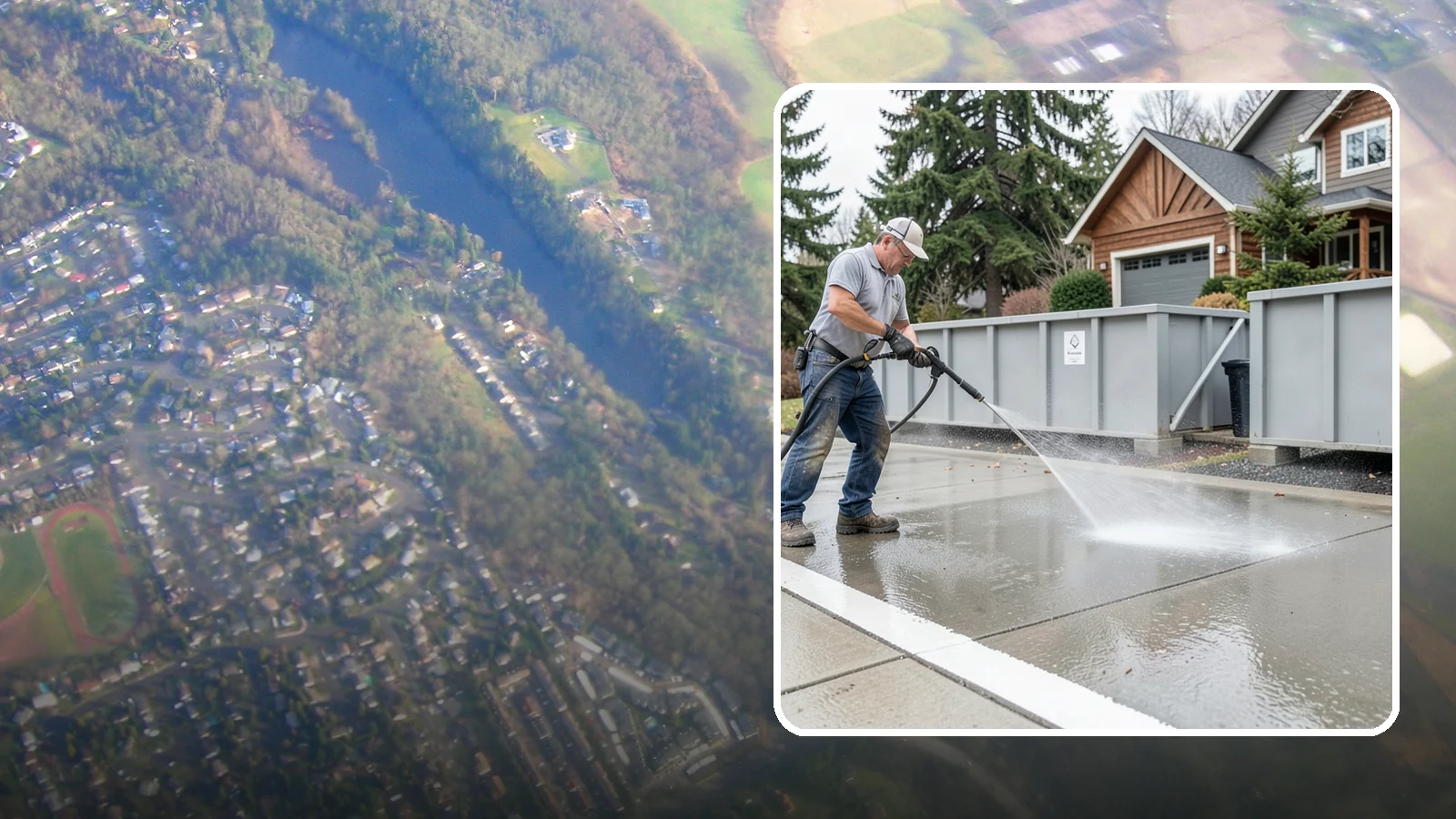 Dumpster Pad Cleaning in Algona, King County, WA - We scrub and sanitize dumpster pads at Washington businesses to eliminate odor, grime, and pest-attracting residue.
