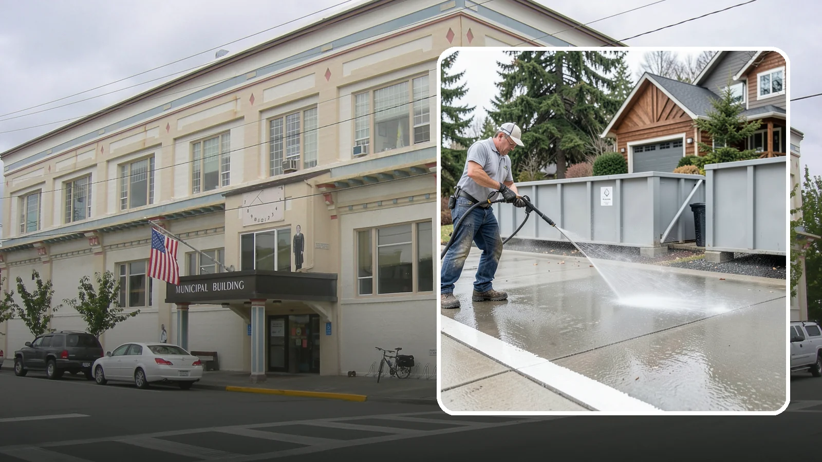 Dumpster Pad Cleaning in Anacortes, Skagit County, WA - We scrub and sanitize dumpster pads at Washington businesses to eliminate odor, grime, and pest-attracting residue.