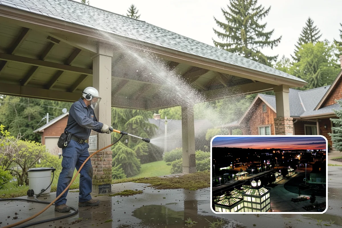 Dumpster Pad Cleaning in Auburn, King County, WA - Eliminates foul odors from decaying waste