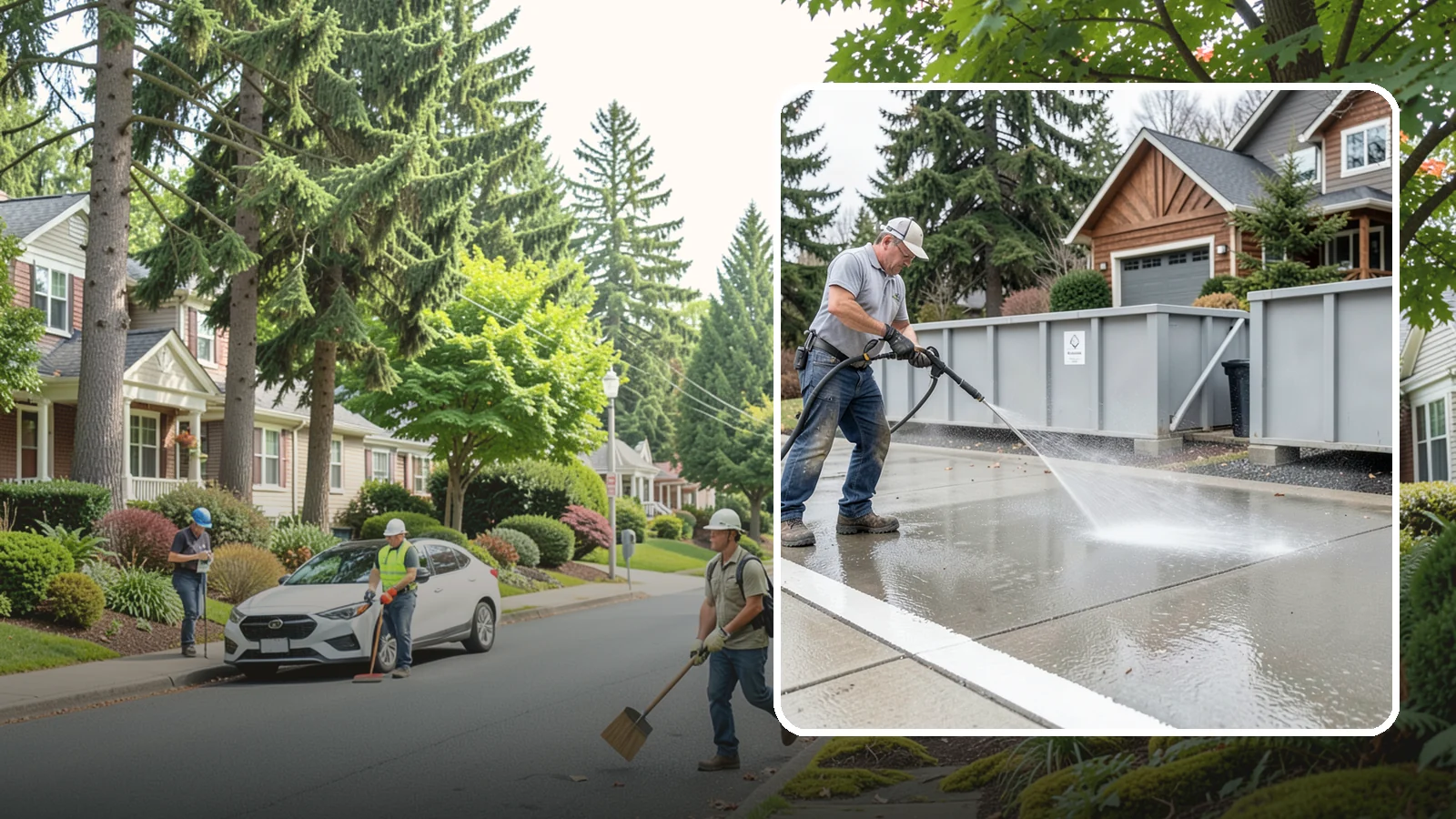 Dumpster Pad Cleaning in Beaux Arts Village, King County, WA - We scrub and sanitize dumpster pads at Washington businesses to eliminate odor, grime, and pest-attracting residue.