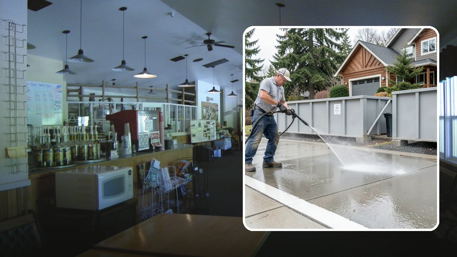 Dumpster Pad Cleaning in Black Diamond, King County, WA - We scrub and sanitize dumpster pads at Washington businesses to eliminate odor, grime, and pest-attracting residue.