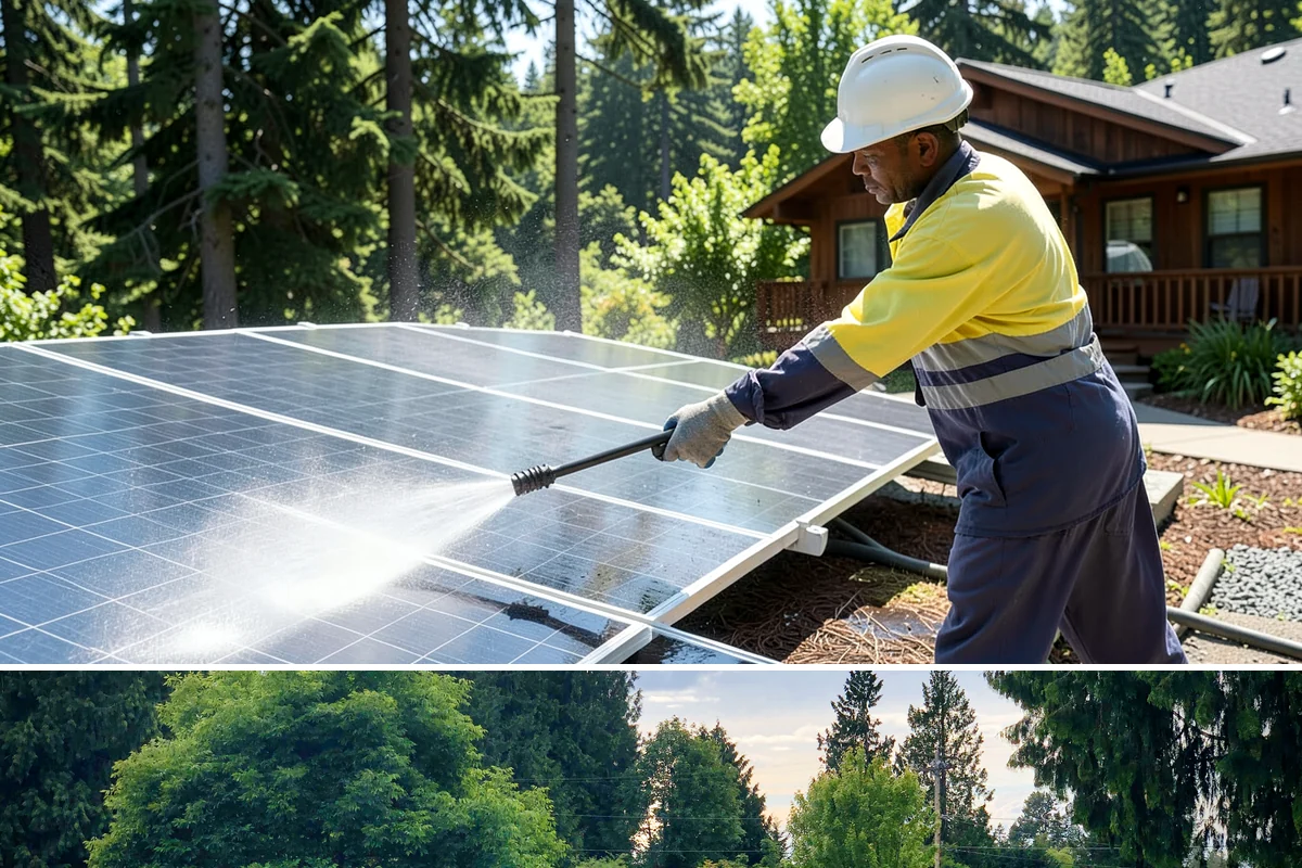 Dumpster Pad Cleaning in Bonney Lake, Pierce County, WA - Dumpster pads should be cleaned monthly year-round, since Washington's damp air keeps waste residue from drying and worsens odor.