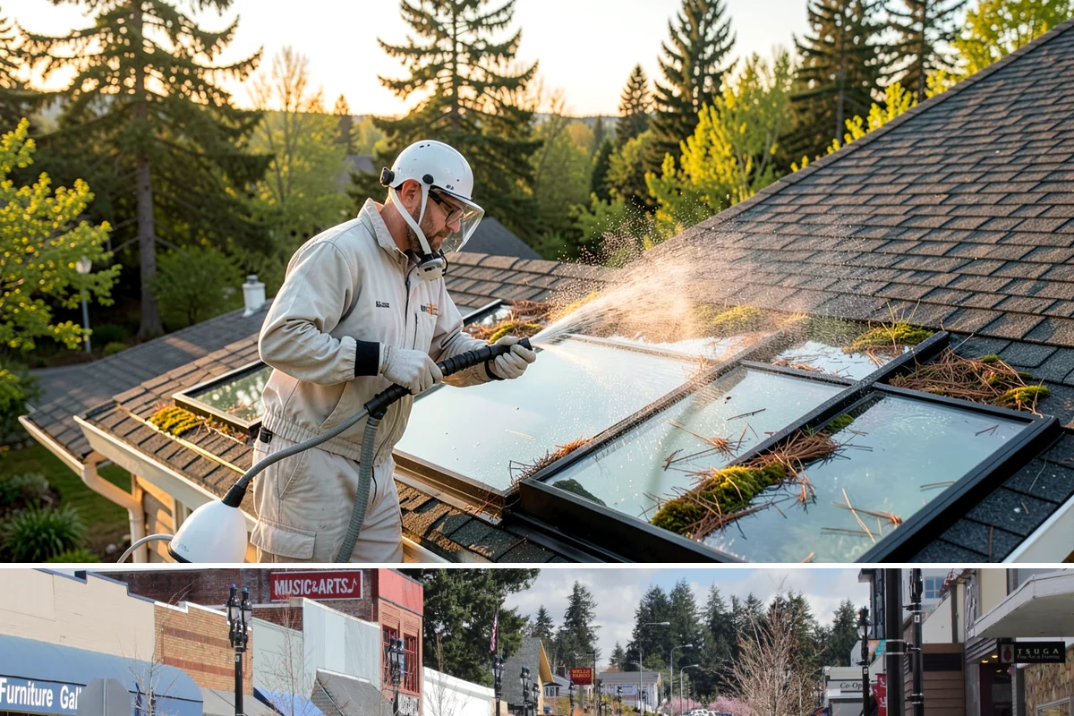 Dumpster Pad Cleaning in Bothell, King County, WA - Dumpster pads should be cleaned monthly year-round, since Washington's damp air keeps waste residue from drying and worsens odor.