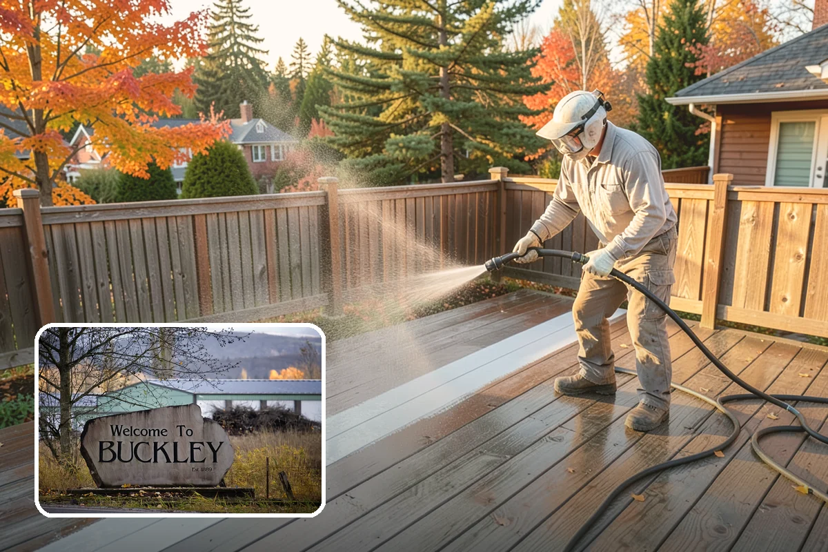 Dumpster Pad Cleaning in Buckley, Pierce County, WA - Eliminates foul odors from decaying waste