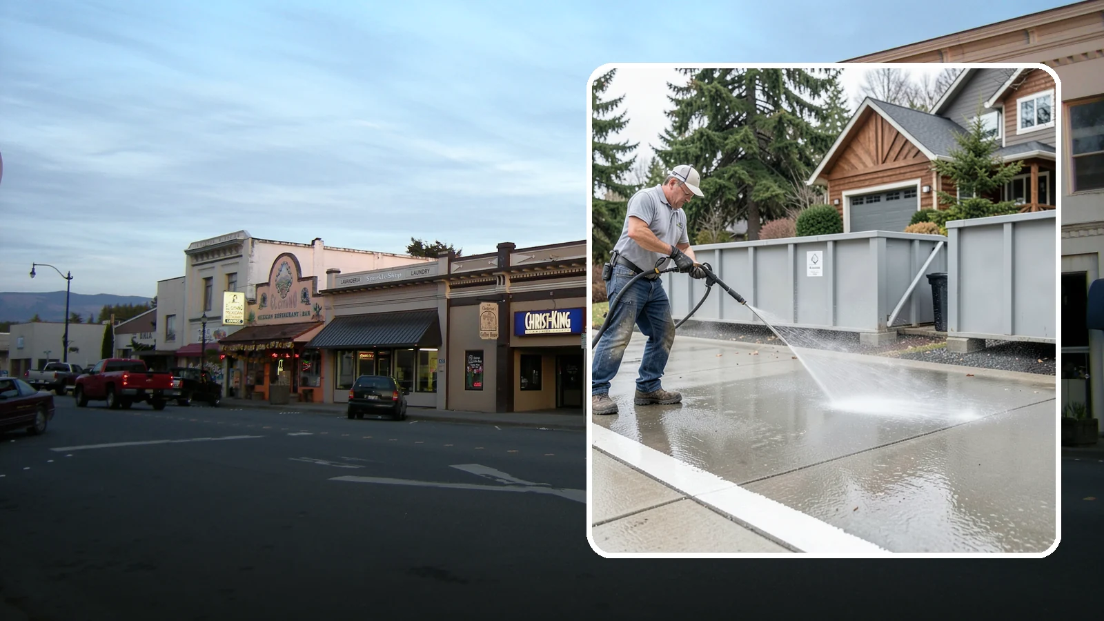 Dumpster Pad Cleaning in Burlington, Skagit County, WA - We scrub and sanitize dumpster pads at Washington businesses to eliminate odor, grime, and pest-attracting residue.