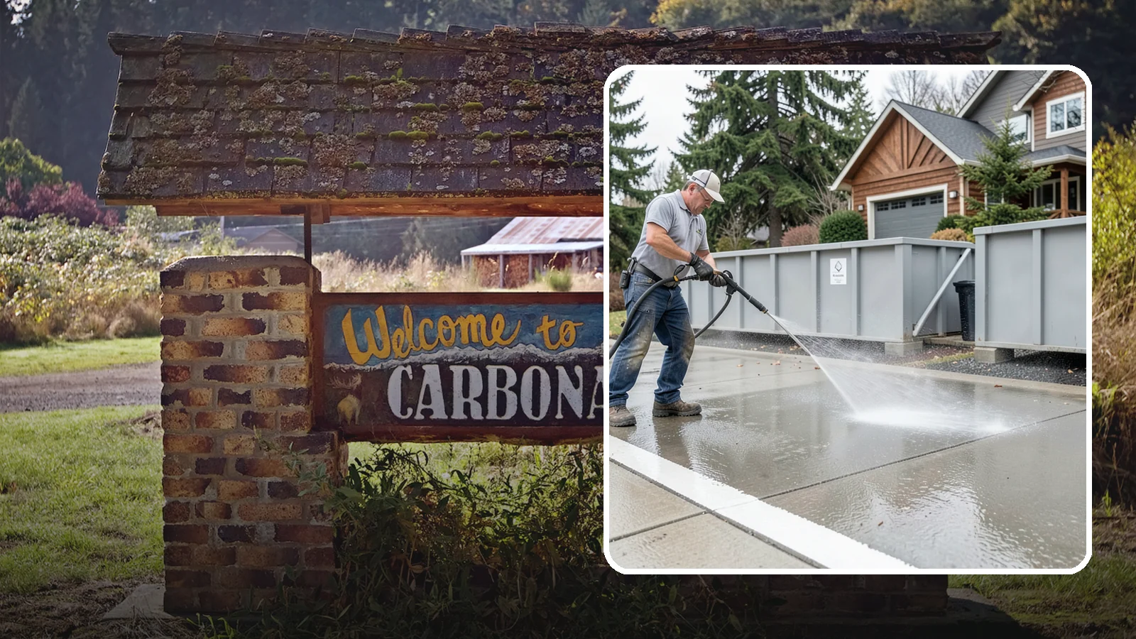 Dumpster Pad Cleaning in Carbonado, Pierce County, WA - We scrub and sanitize dumpster pads at Washington businesses to eliminate odor, grime, and pest-attracting residue.
