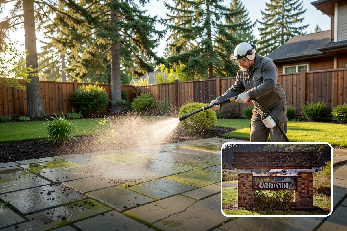 Dumpster Pad Cleaning in Carbonado, Pierce County, WA - Eliminates foul odors from decaying waste