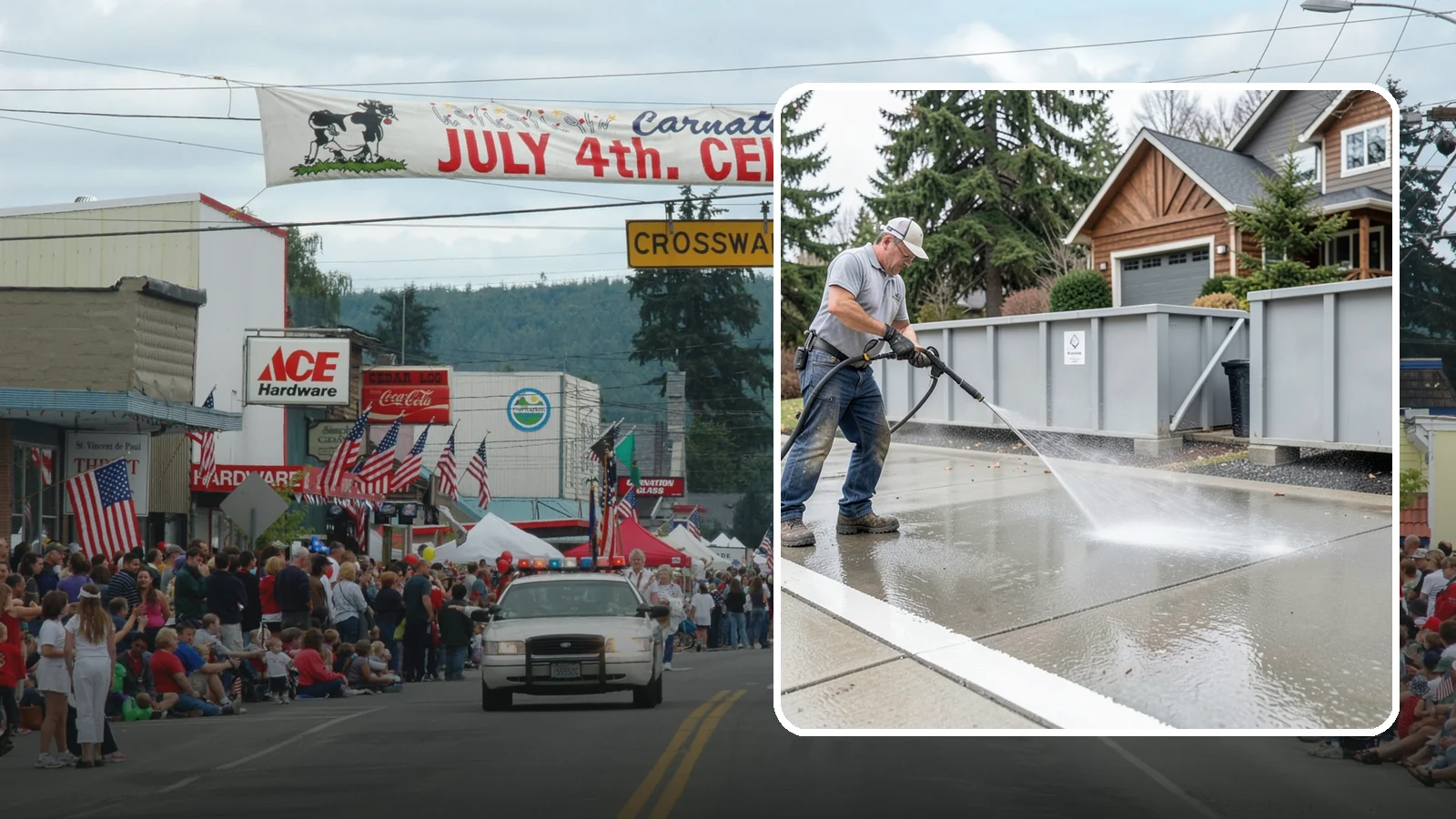 Dumpster Pad Cleaning in Carnation, King County, WA - We scrub and sanitize dumpster pads at Washington businesses to eliminate odor, grime, and pest-attracting residue.
