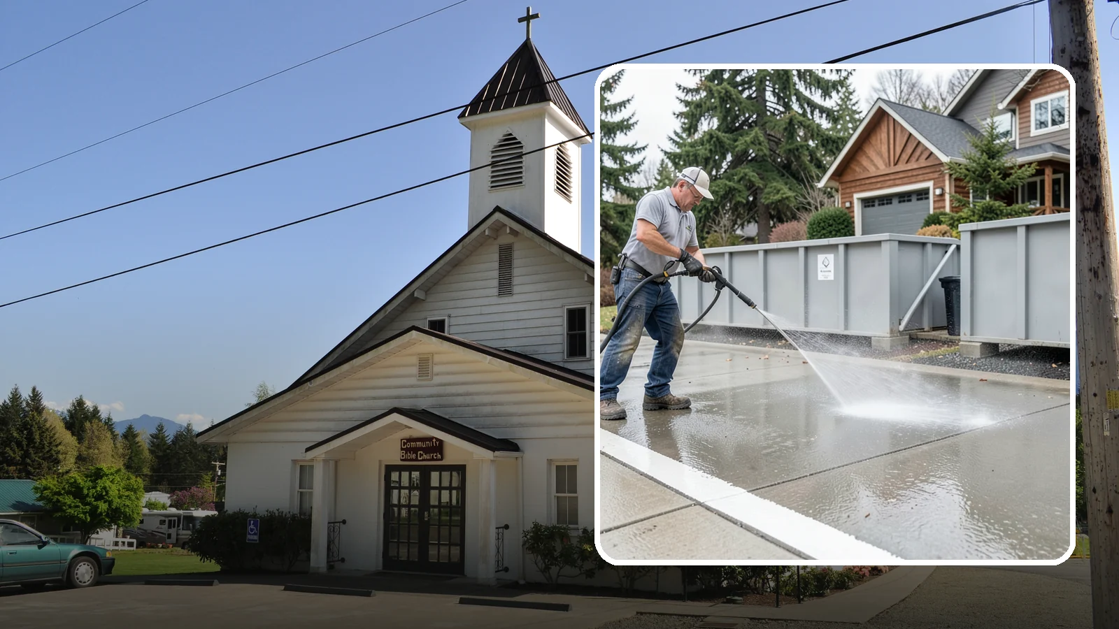 Dumpster Pad Cleaning in Concrete, Skagit County, WA - We scrub and sanitize dumpster pads at Washington businesses to eliminate odor, grime, and pest-attracting residue.