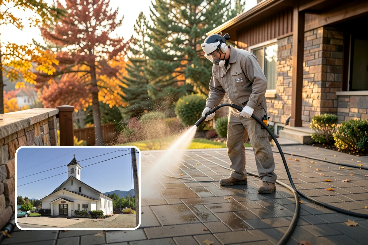 Dumpster Pad Cleaning in Concrete, Skagit County, WA - Eliminates foul odors from decaying waste