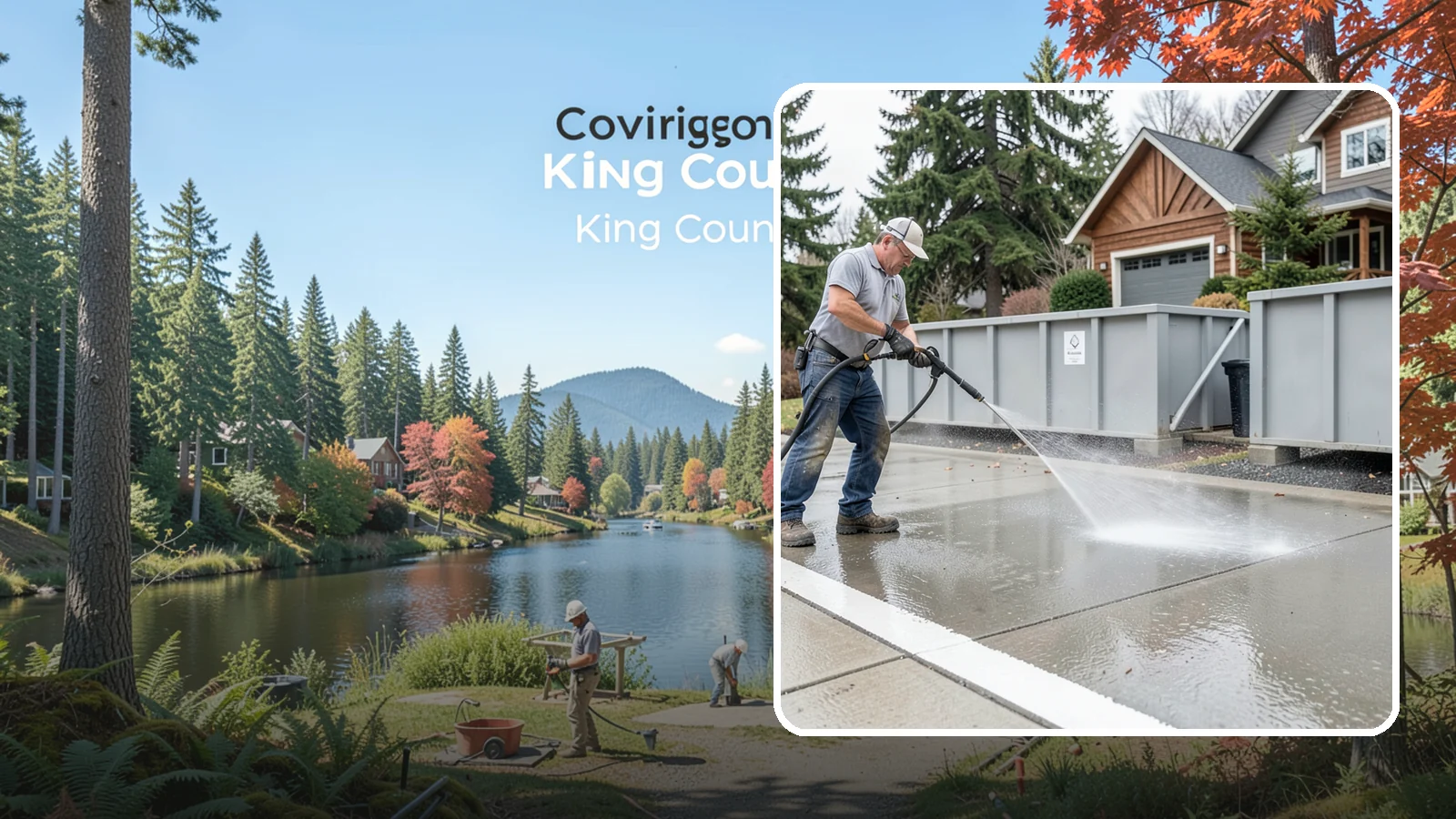 Dumpster Pad Cleaning in Covington, King County, WA - We scrub and sanitize dumpster pads at Washington businesses to eliminate odor, grime, and pest-attracting residue.