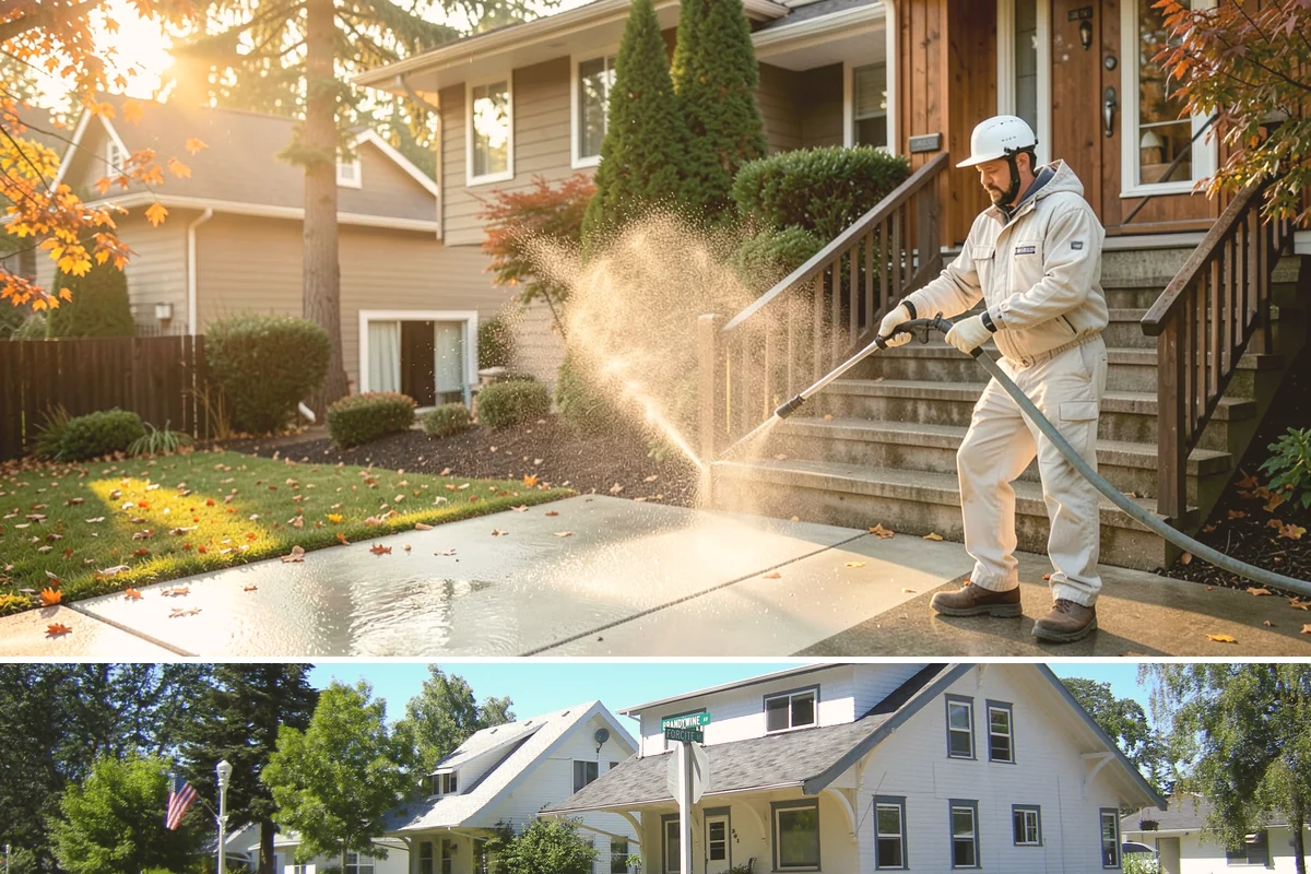 Dumpster Pad Cleaning in DuPont, Pierce County, WA - Dumpster pads should be cleaned monthly year-round, since Washington's damp air keeps waste residue from drying and worsens odor.