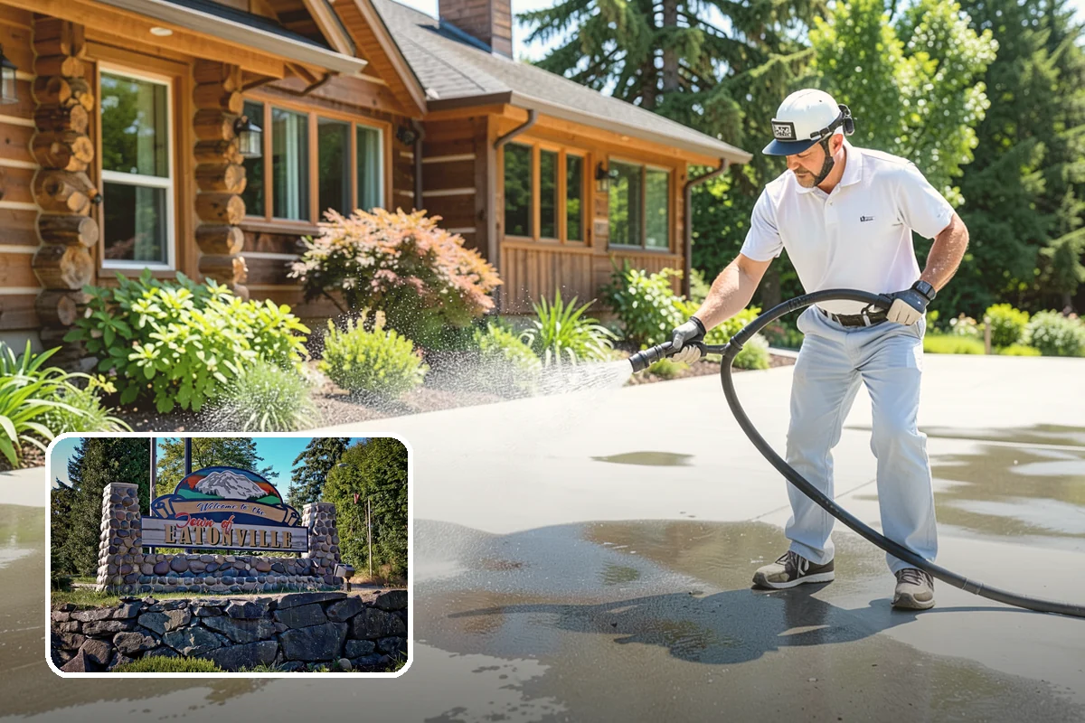 Dumpster Pad Cleaning in Eatonville, Pierce County, WA - Eliminates foul odors from decaying waste