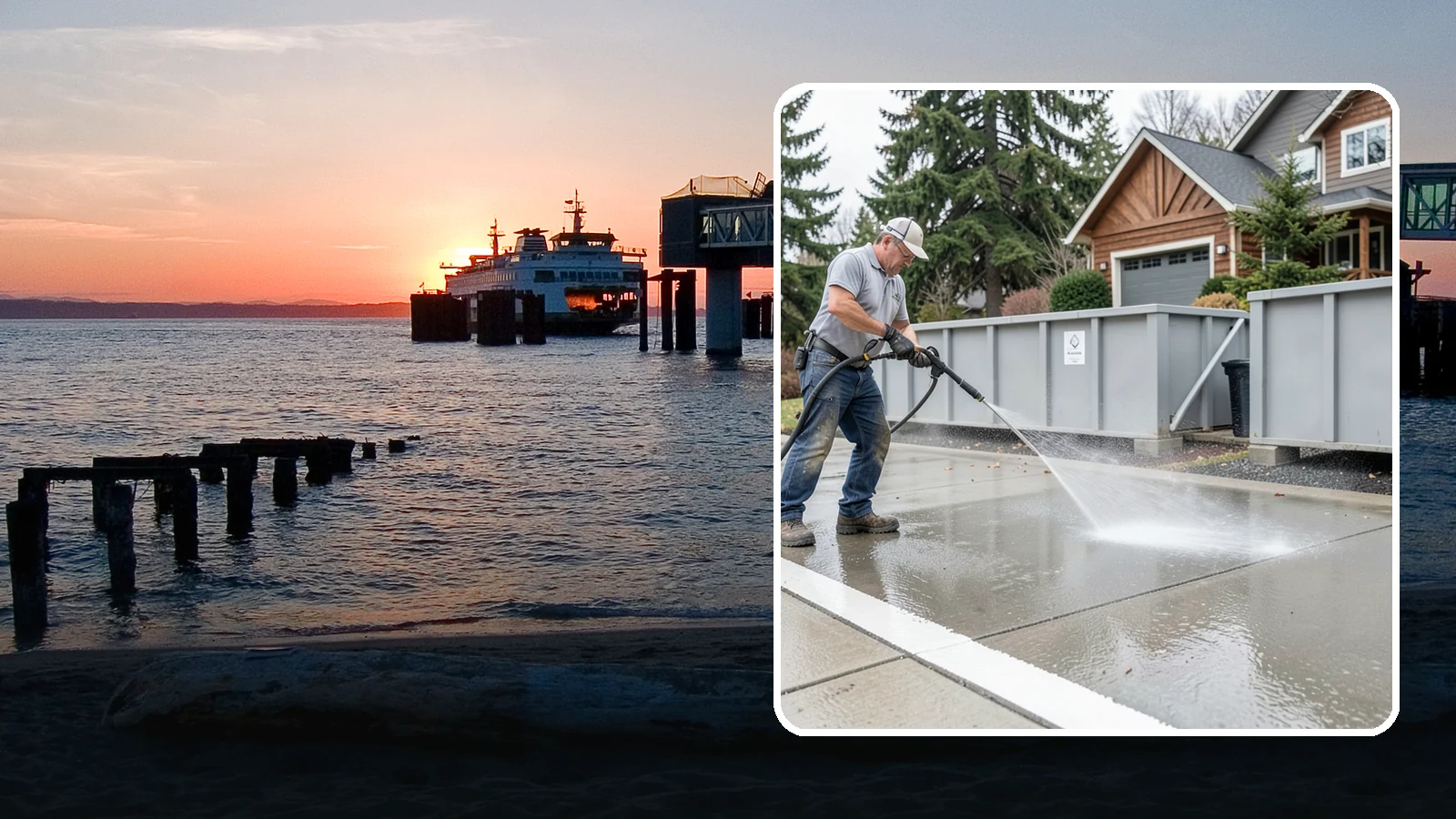 Dumpster Pad Cleaning in Edmonds, Snohomish County, WA - We scrub and sanitize dumpster pads at Washington businesses to eliminate odor, grime, and pest-attracting residue.