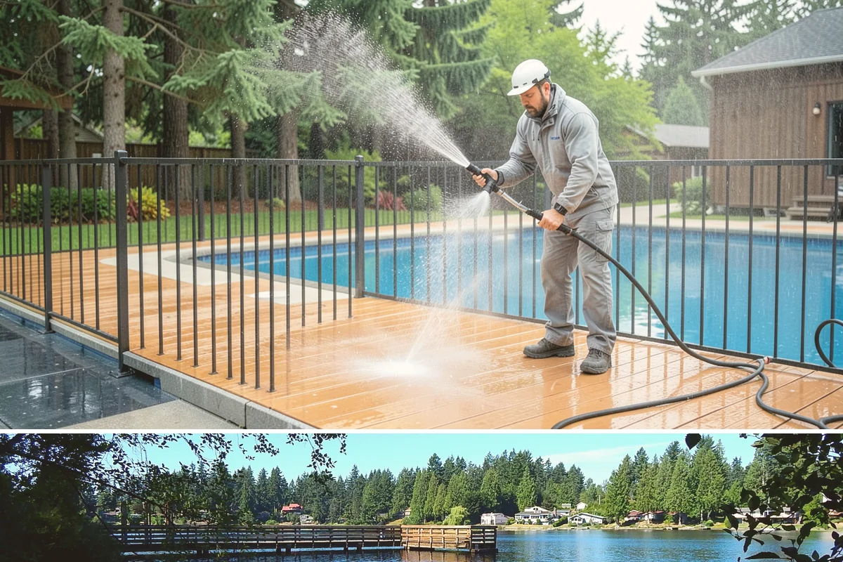 Dumpster Pad Cleaning in Federal Way, King County, WA - Dumpster pads should be cleaned monthly year-round, since Washington's damp air keeps waste residue from drying and worsens odor.