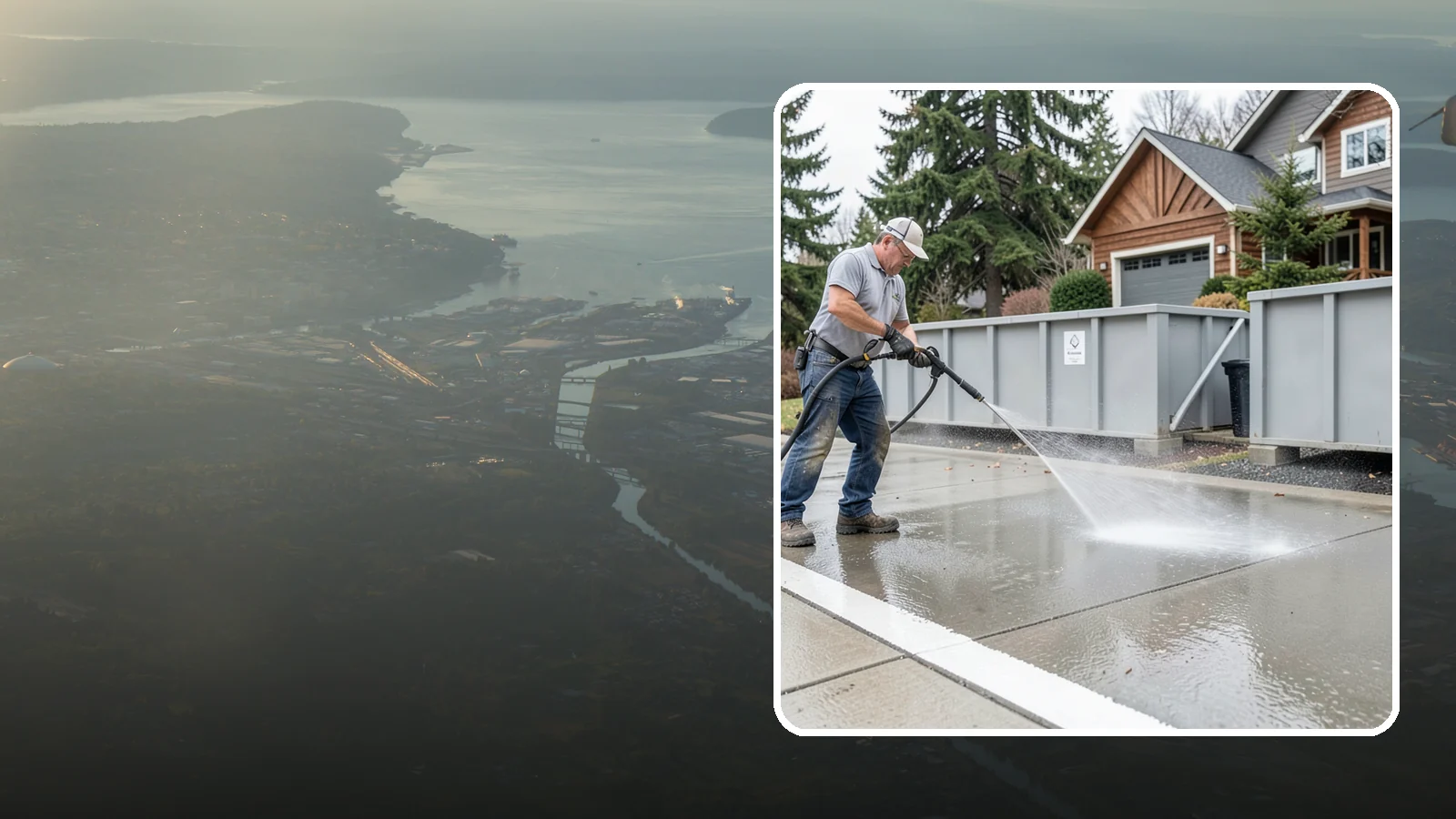 Dumpster Pad Cleaning in Fife, Pierce County, WA - We scrub and sanitize dumpster pads at Washington businesses to eliminate odor, grime, and pest-attracting residue.