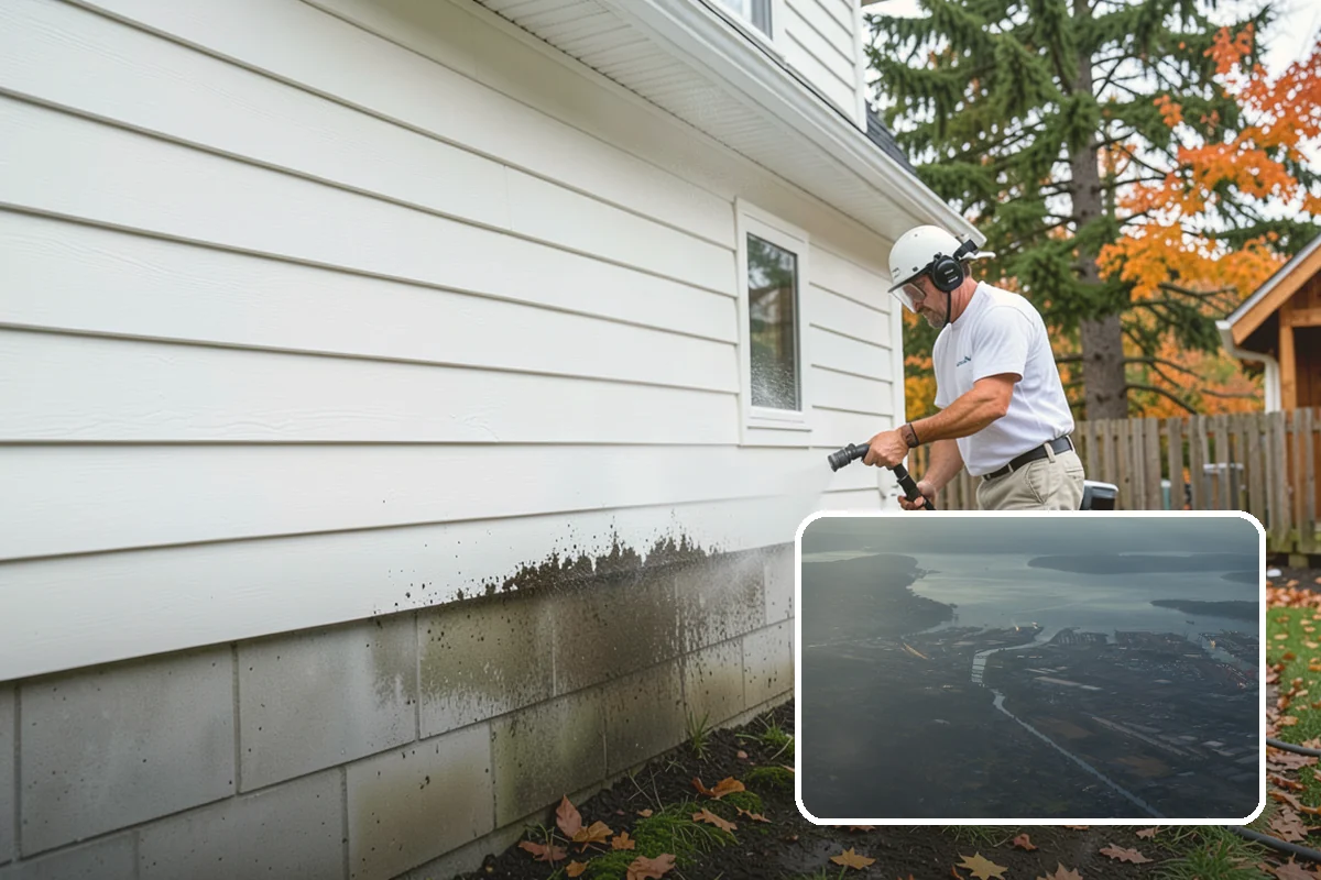 Dumpster Pad Cleaning in Fife, Pierce County, WA - Eliminates foul odors from decaying waste
