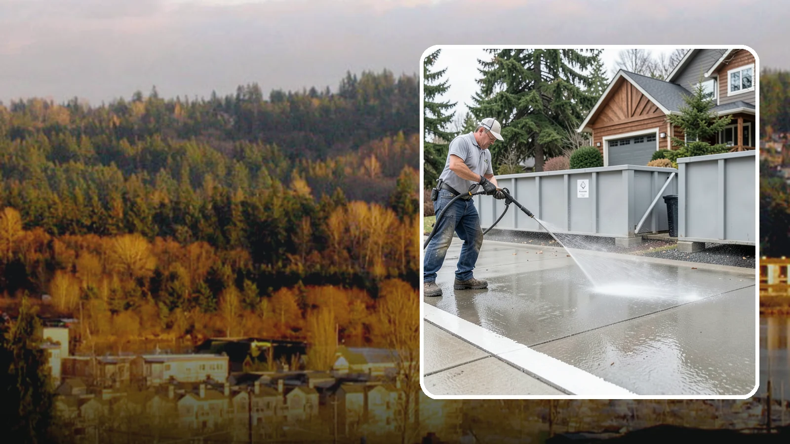 Dumpster Pad Cleaning in Kenmore, King County, WA - We scrub and sanitize dumpster pads at Washington businesses to eliminate odor, grime, and pest-attracting residue.