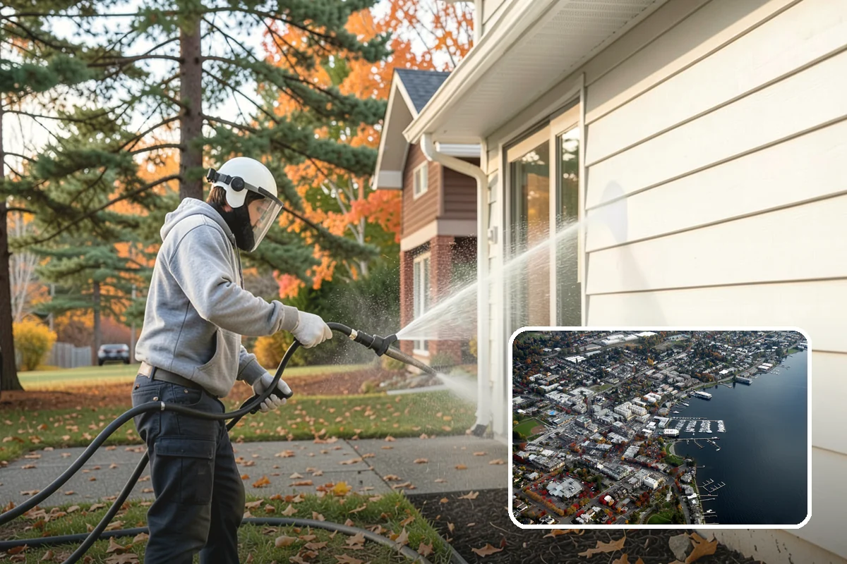 Dumpster Pad Cleaning in Kirkland, King County, WA - Eliminates foul odors from decaying waste